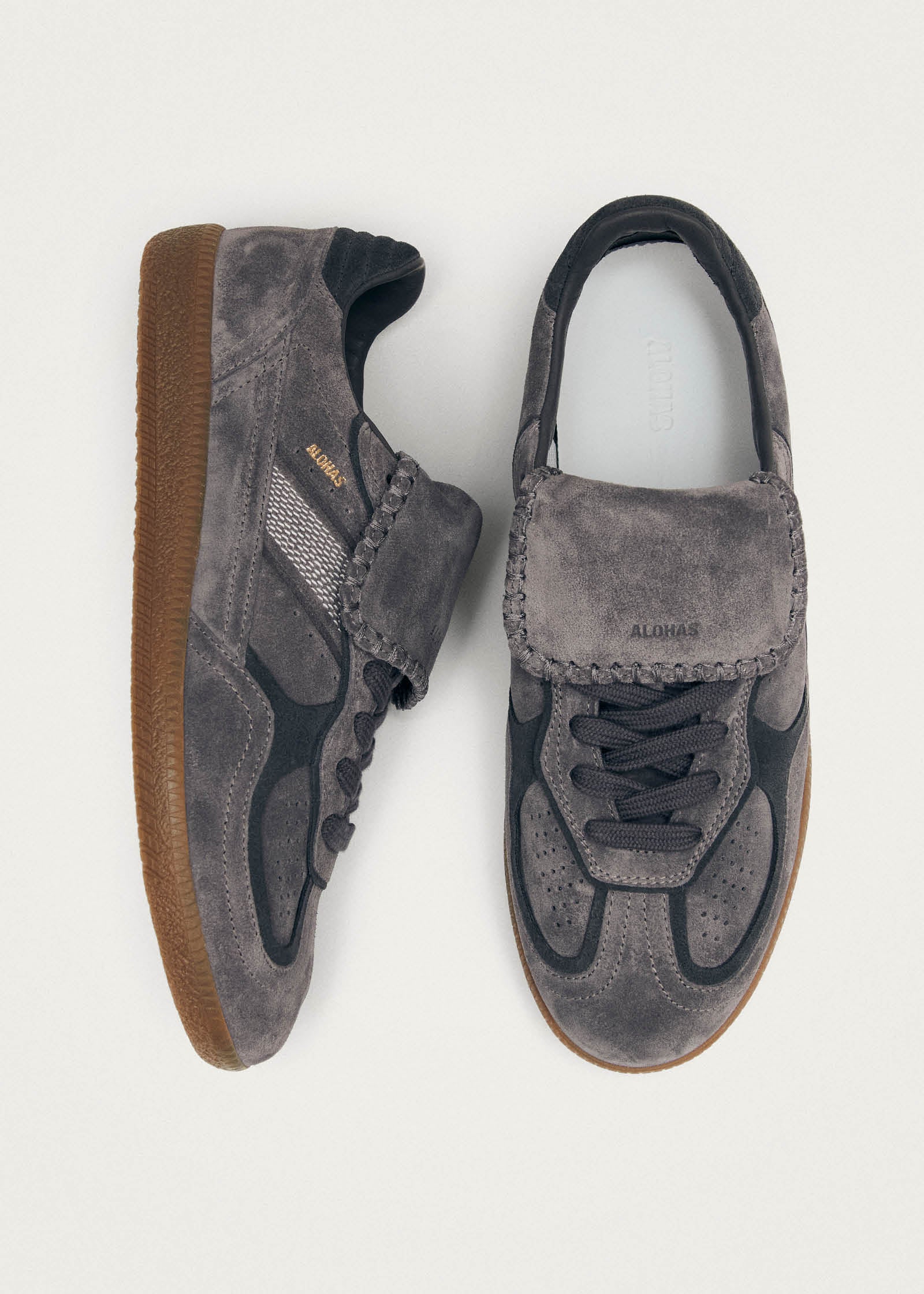 Tb.490 Club Suede Dark Grey Leather Sneakers