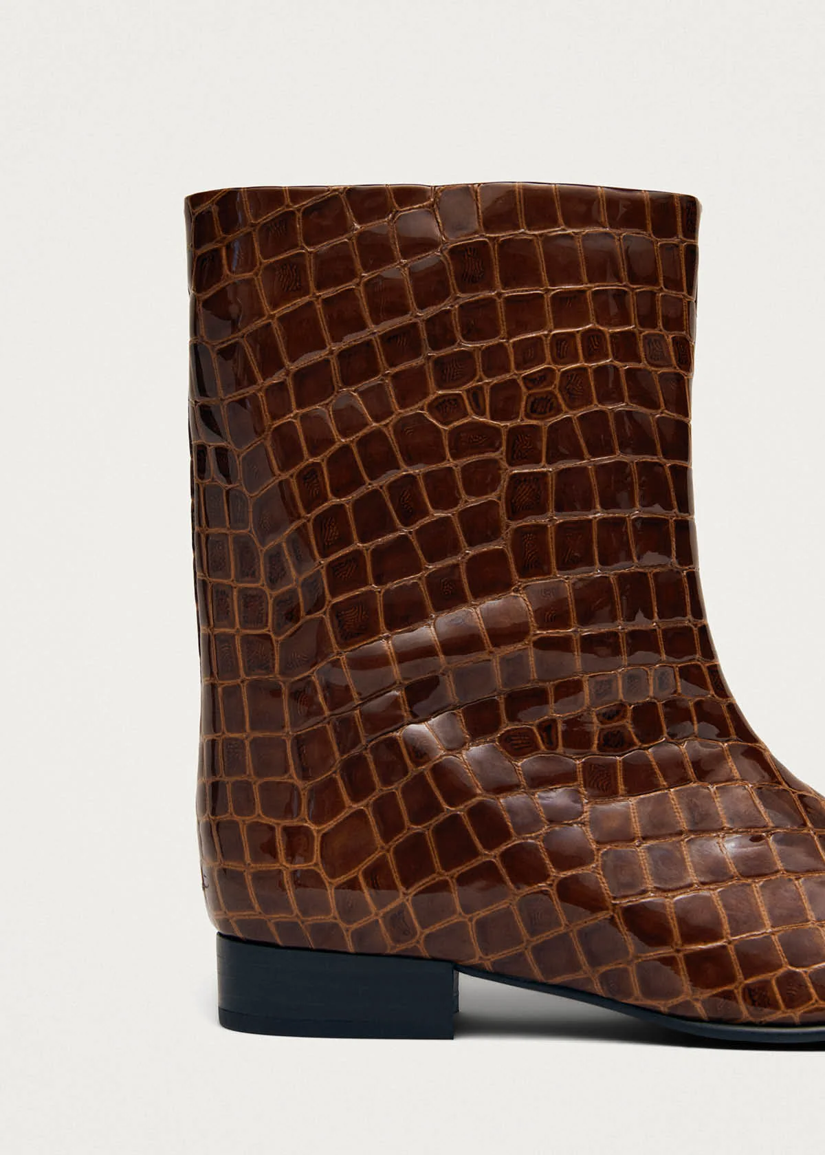 Quinn Alli Brown Leather Ankle Boots