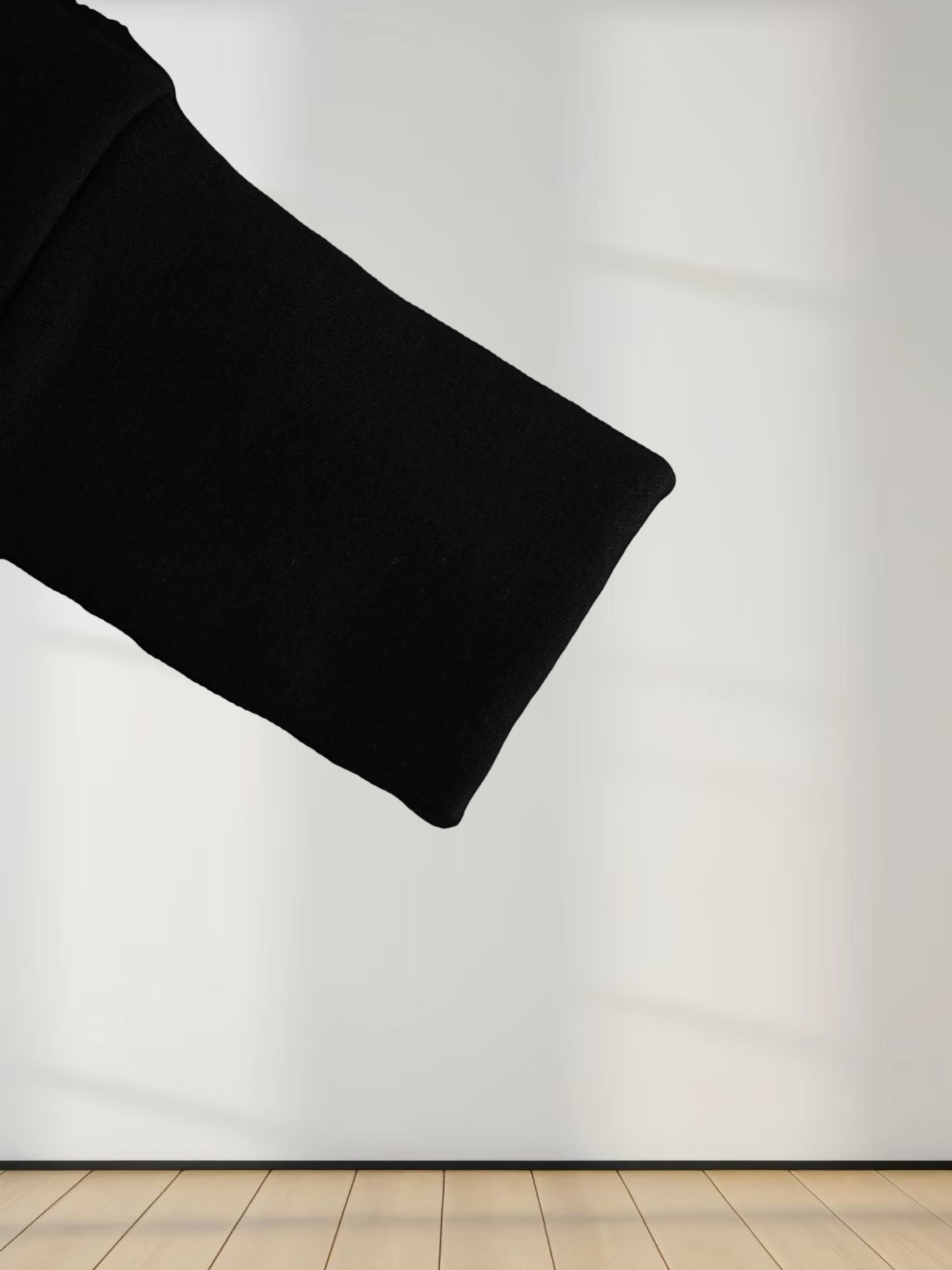 Hooded Sweatshirt Dress-Black