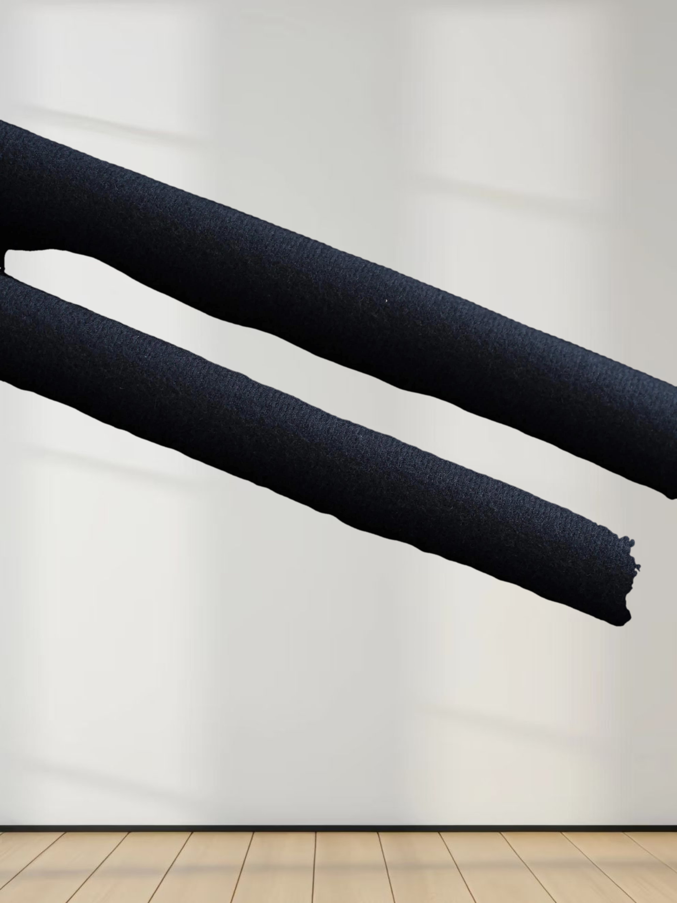 Basic A-Line Seamed Short Skirt-Navy