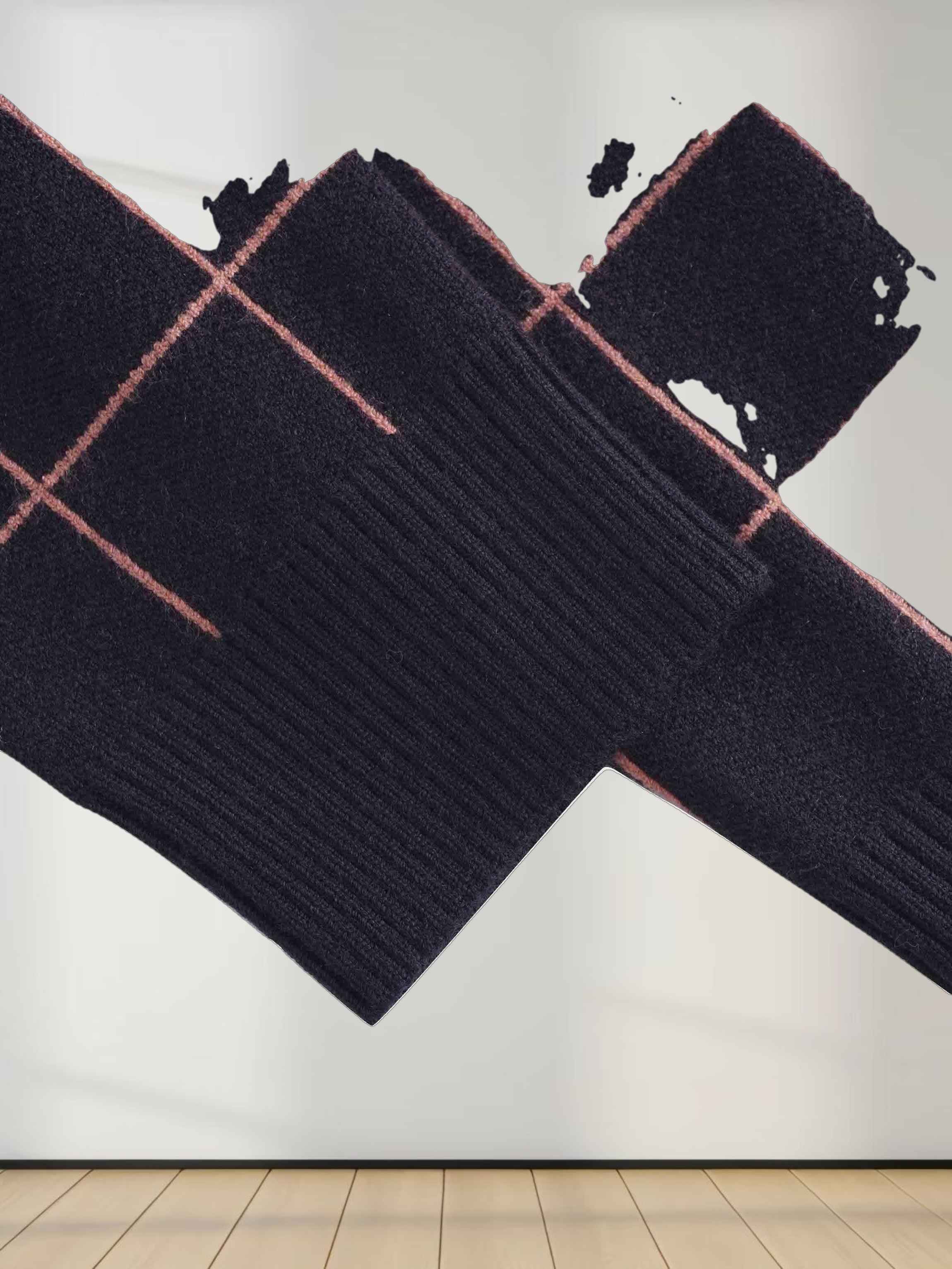 Buttoned Cardigan-Burgundy Plaid