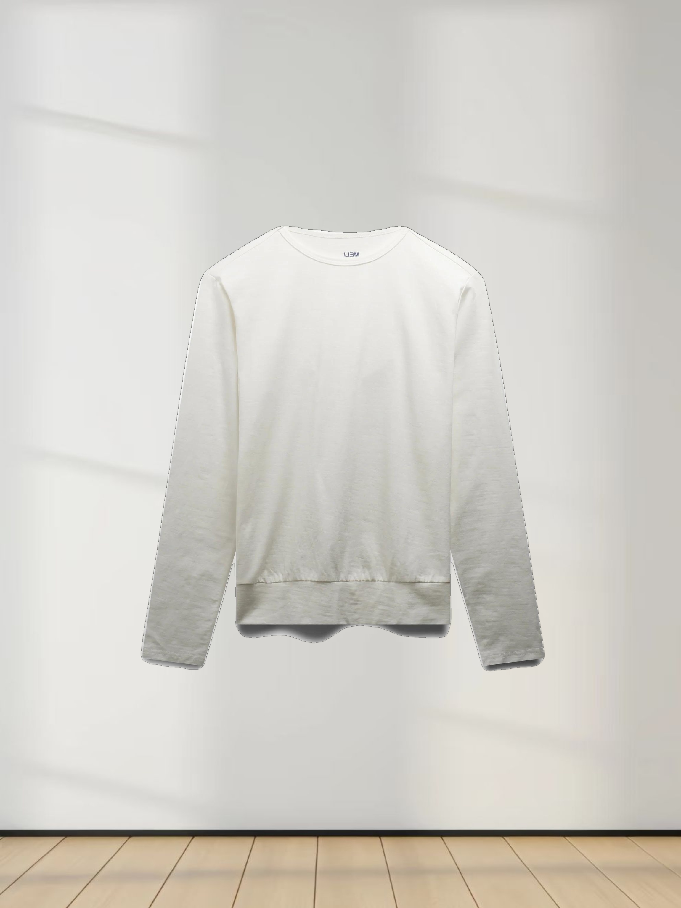 Crew Bomber Tee-White