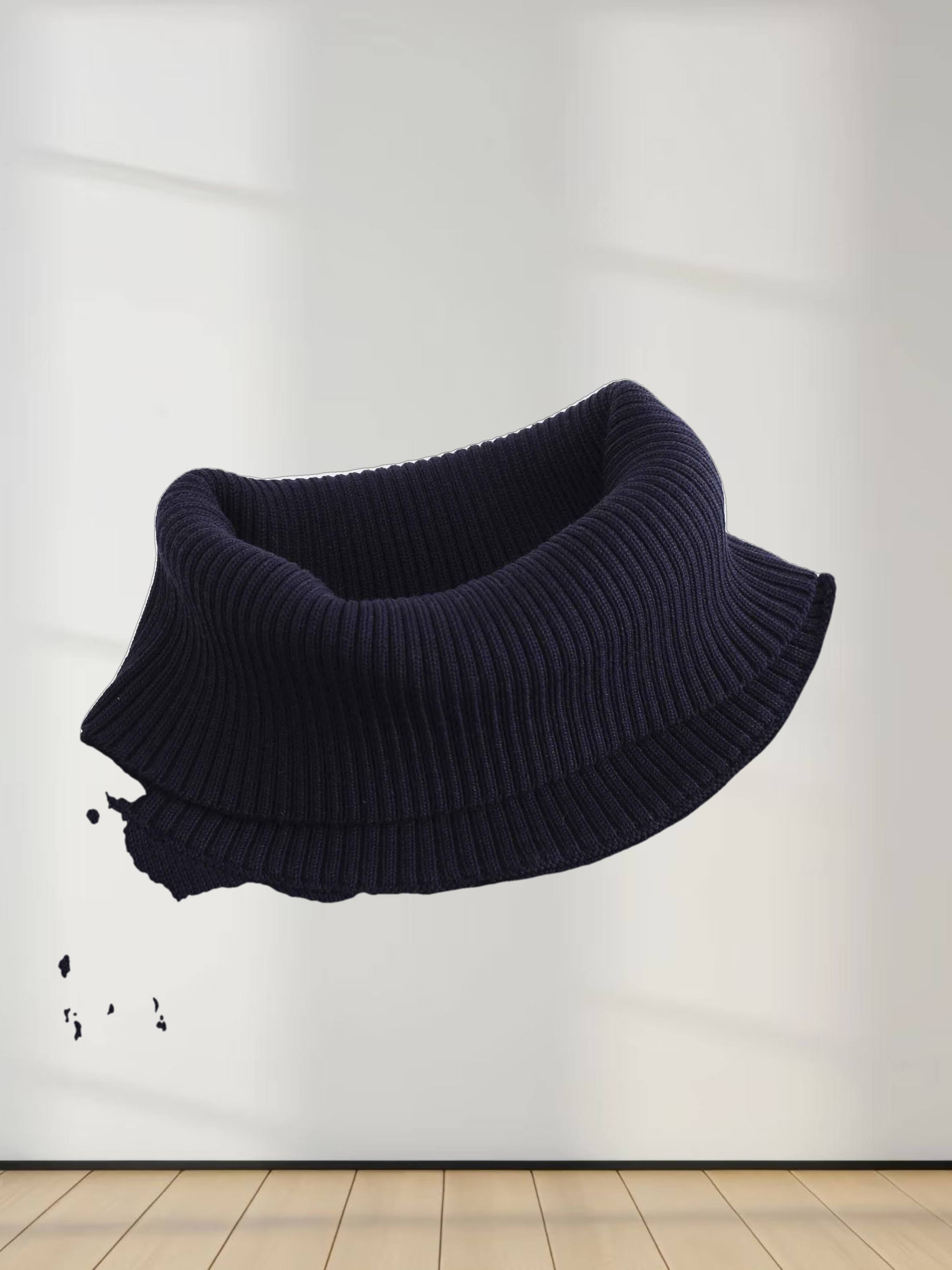 Sequin Trim Sweater-Navy