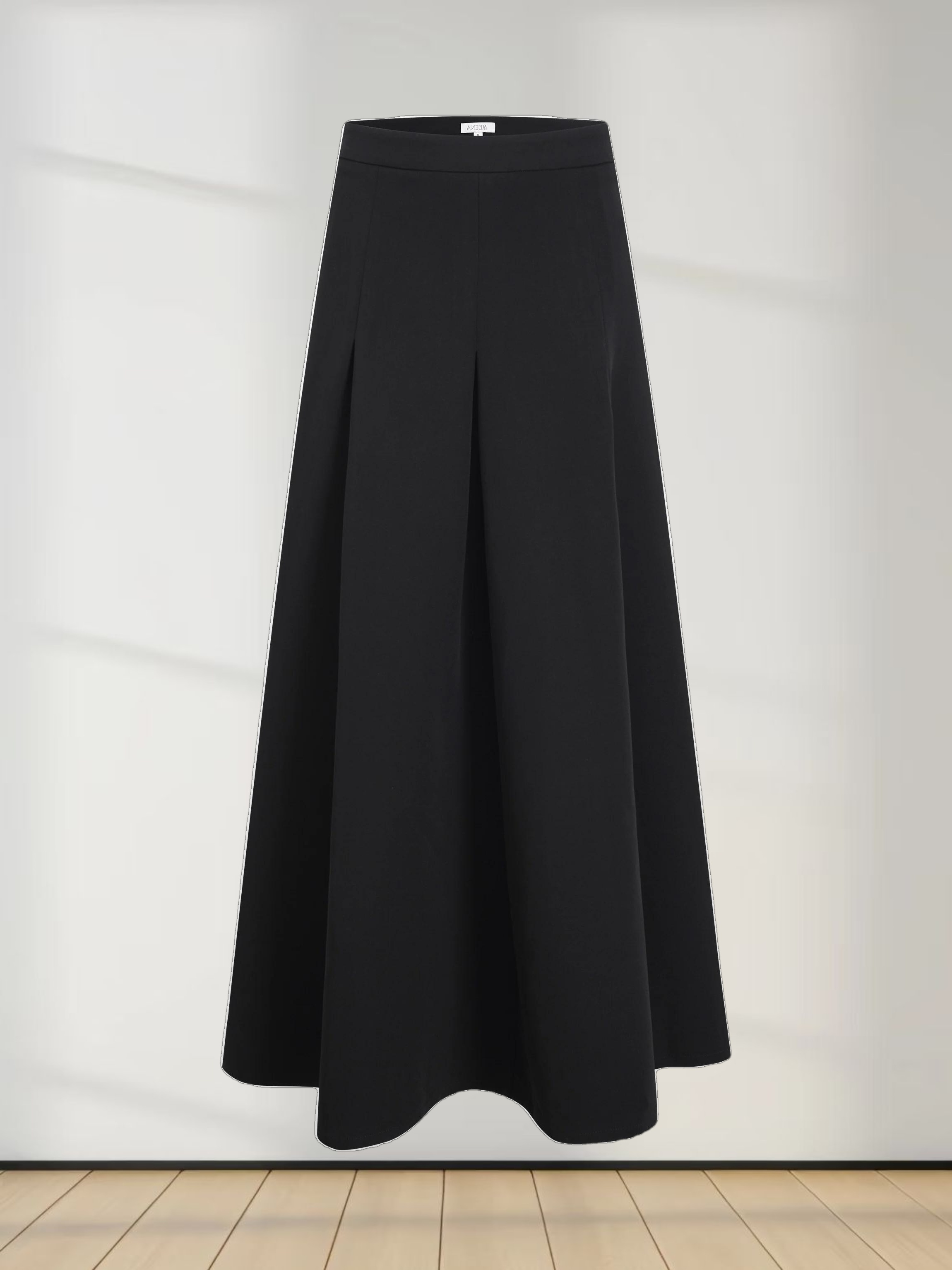 The Celina Pleat Skirt-Black
