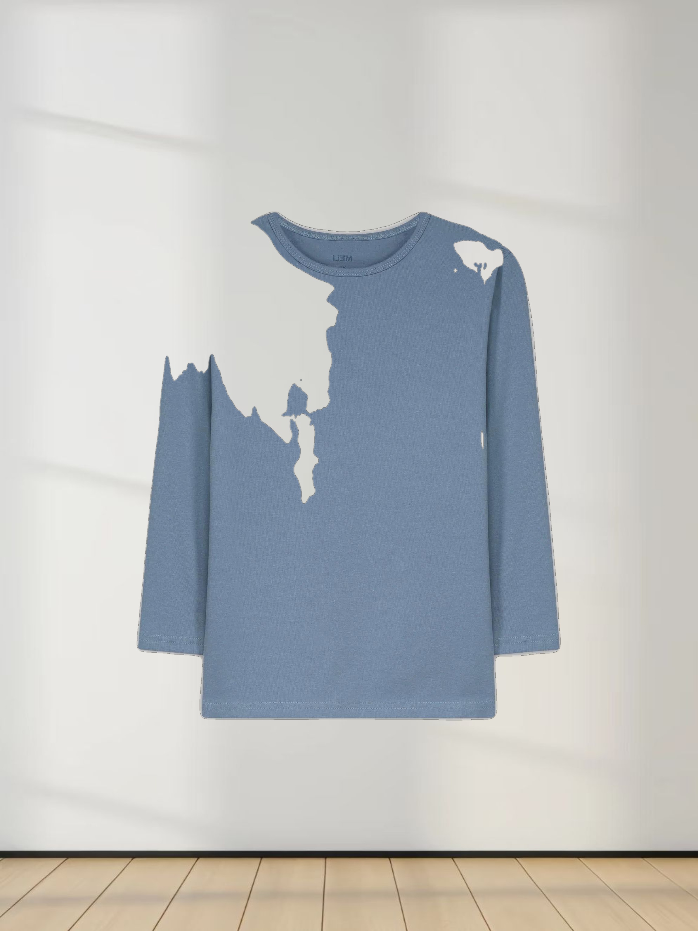 CLASSIC TEE 3Q-DENIM BLUE