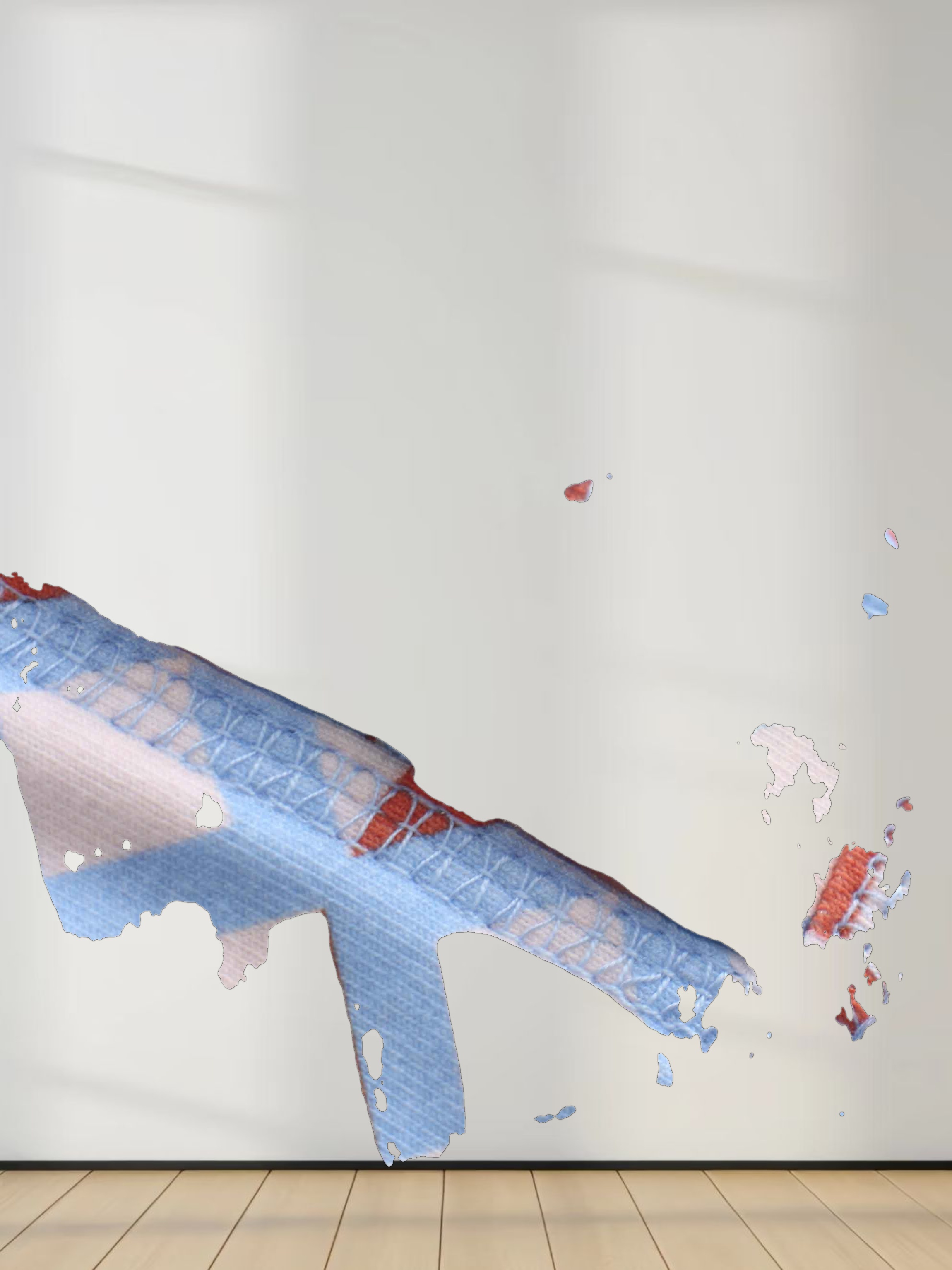 Printed Collar Snap Tee-Kaleidoscope Geo