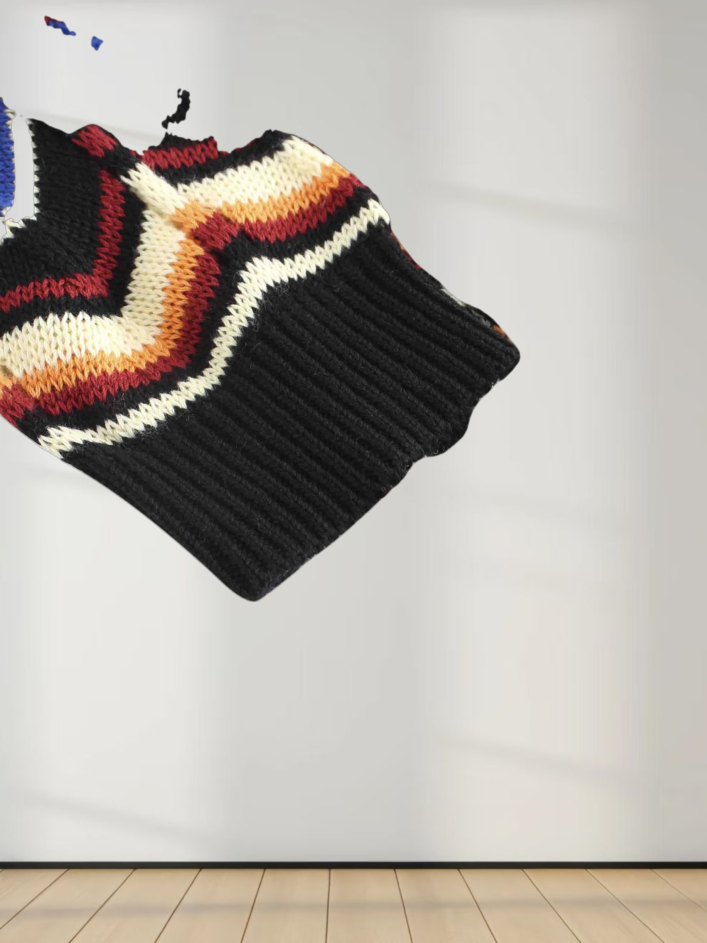 Crochet Wave Sweater-Multi