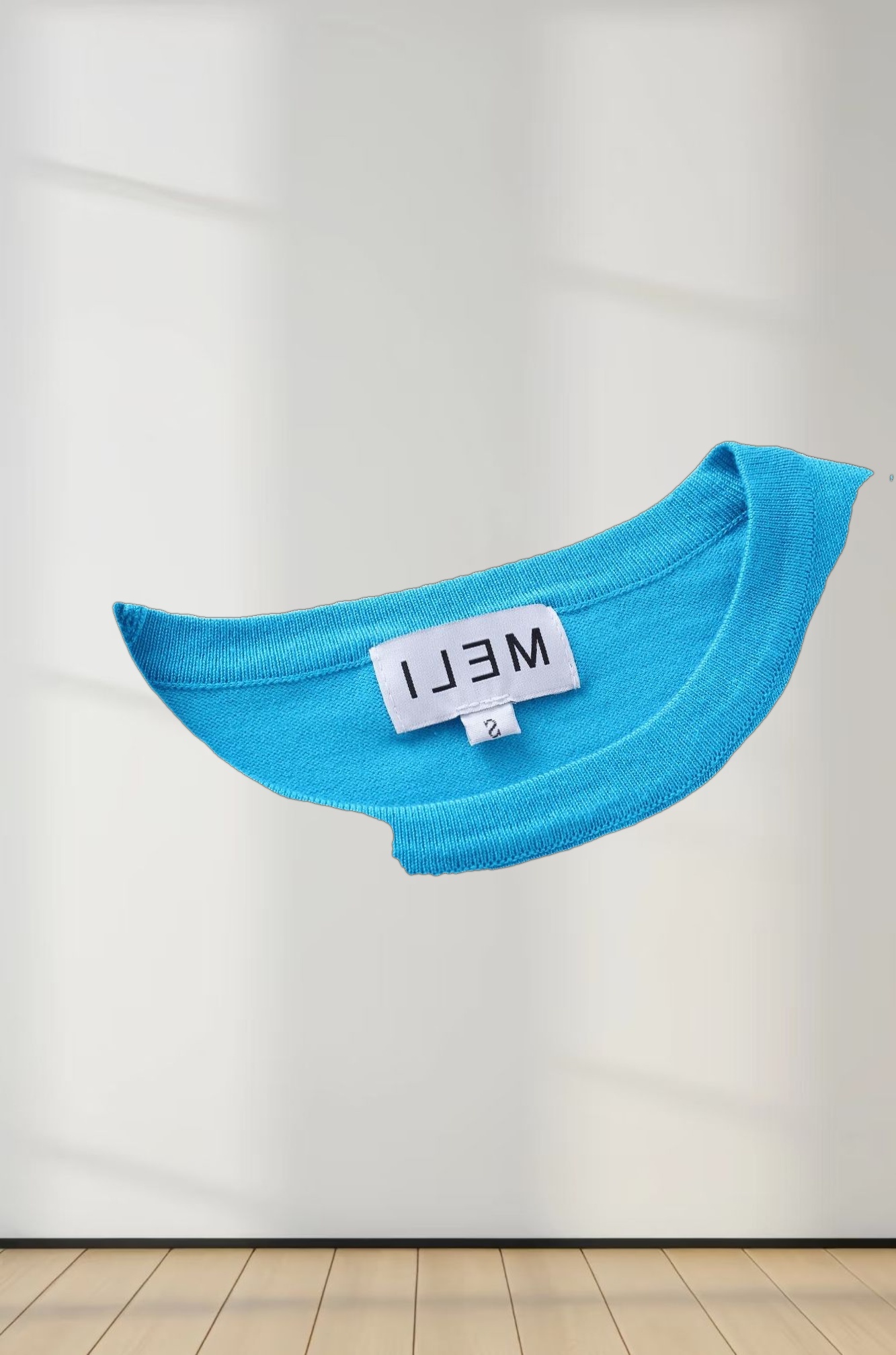 Basic Crew Sweater 3Q-Cerulian