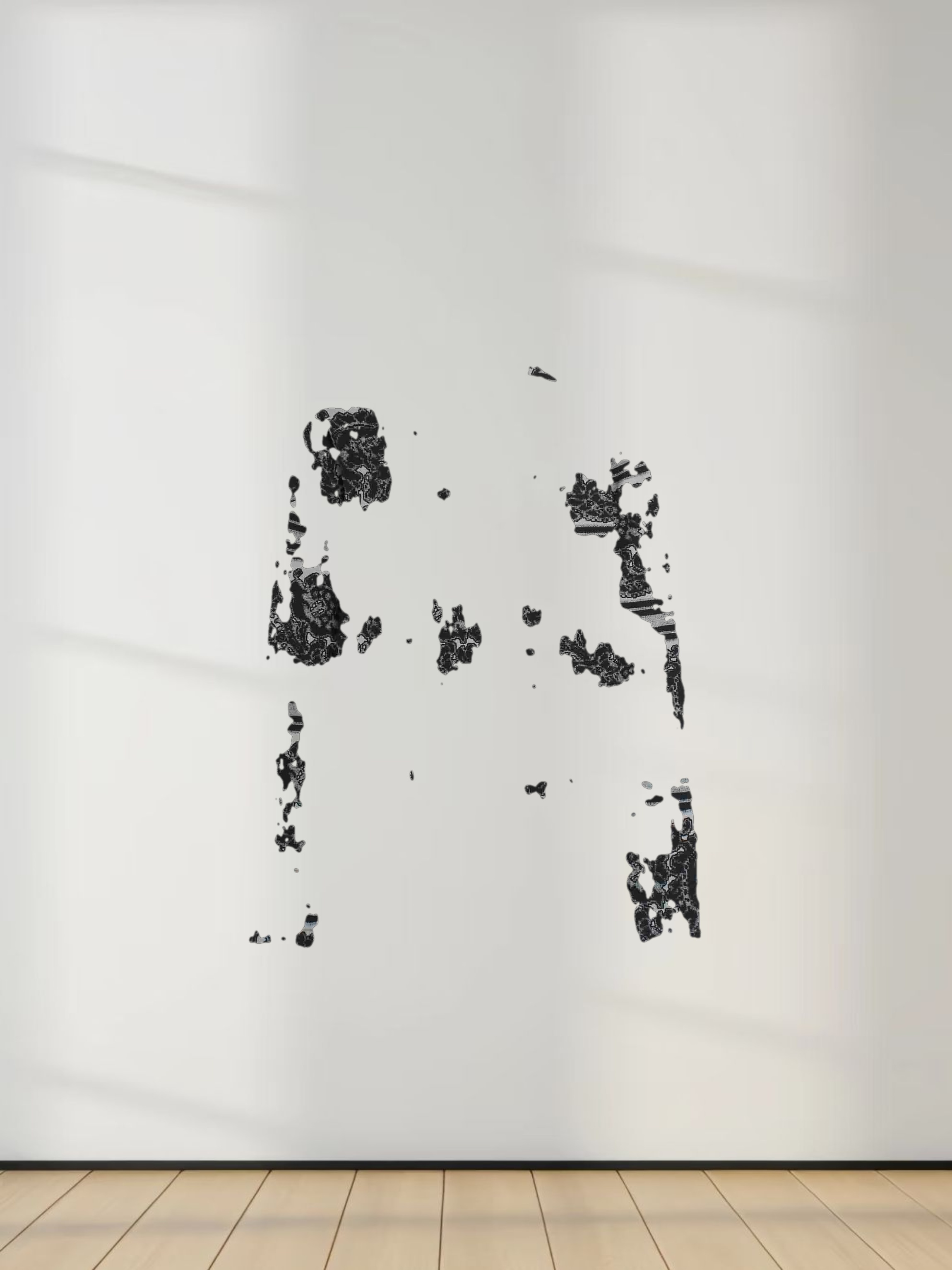 Printed Modal Turtleneck-Paisley Grey