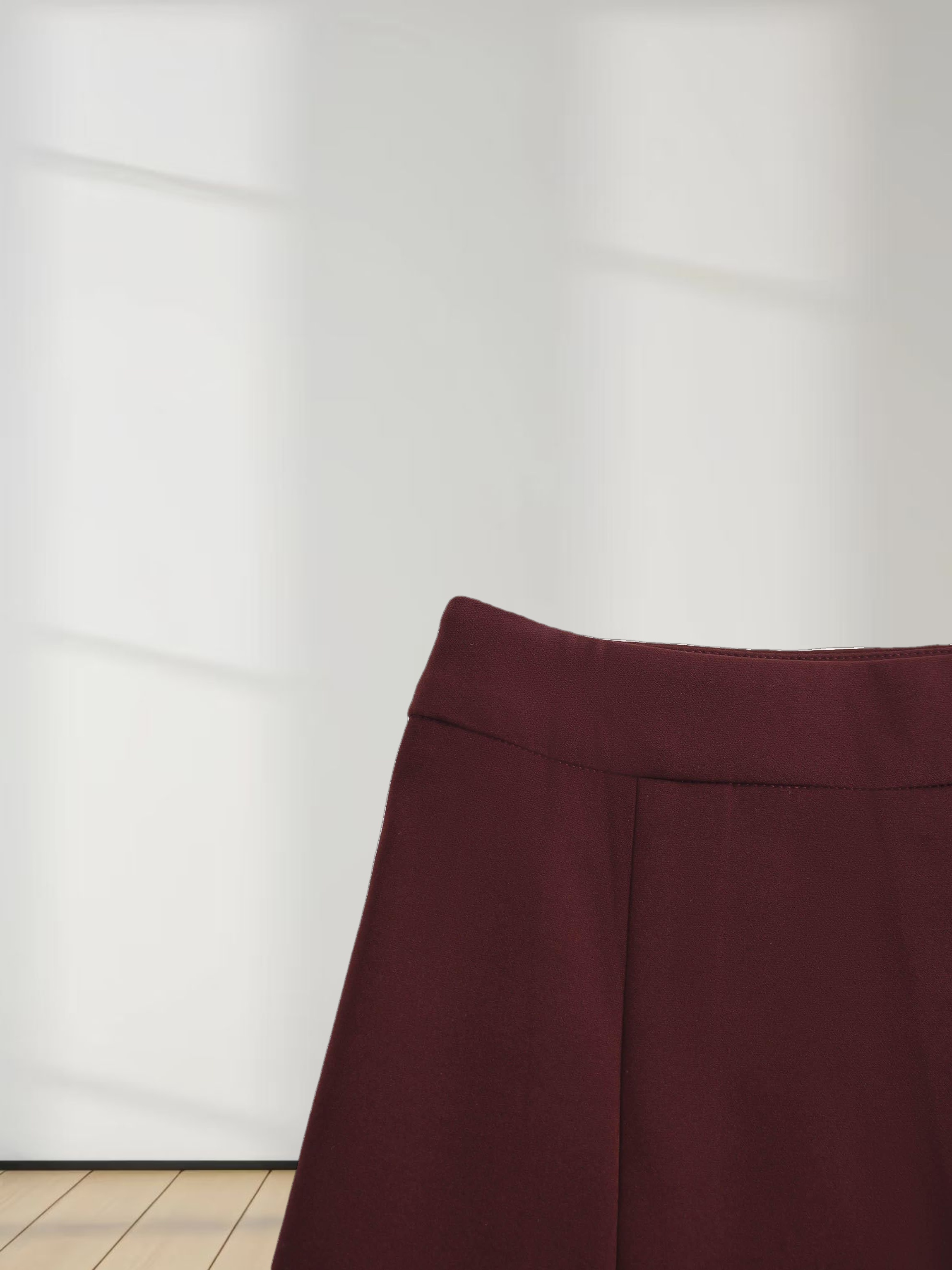 The Celina Pleat Skirt-Wine