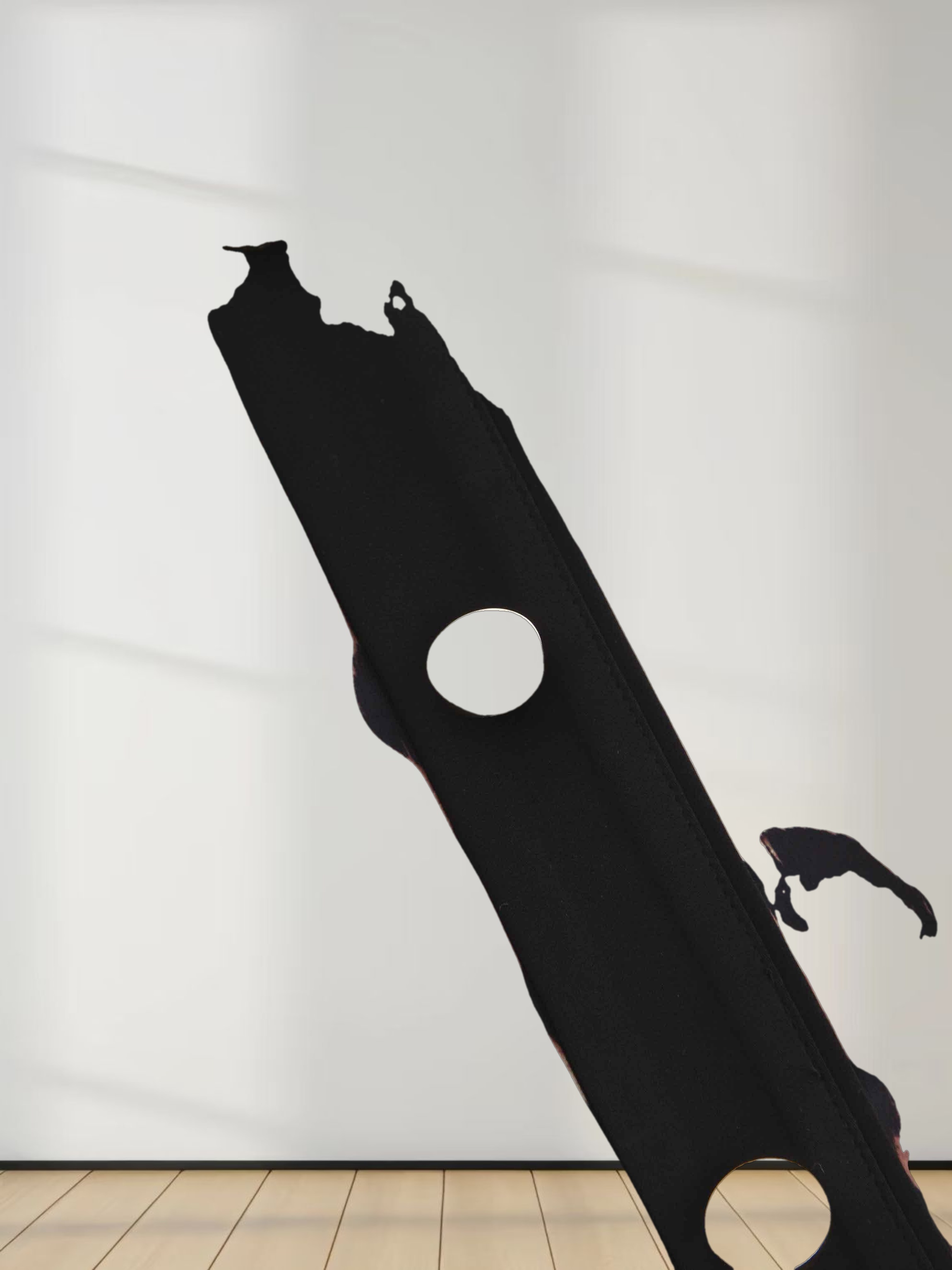 Asymmetrical Pleat Skirt-Leopard Print