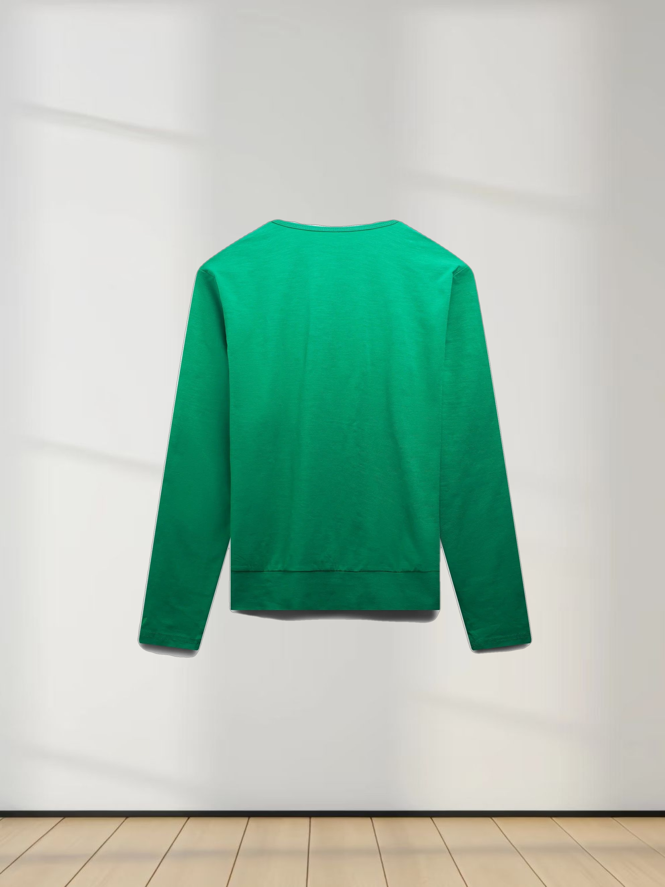 Crew Bomber Tee-Kelly Green