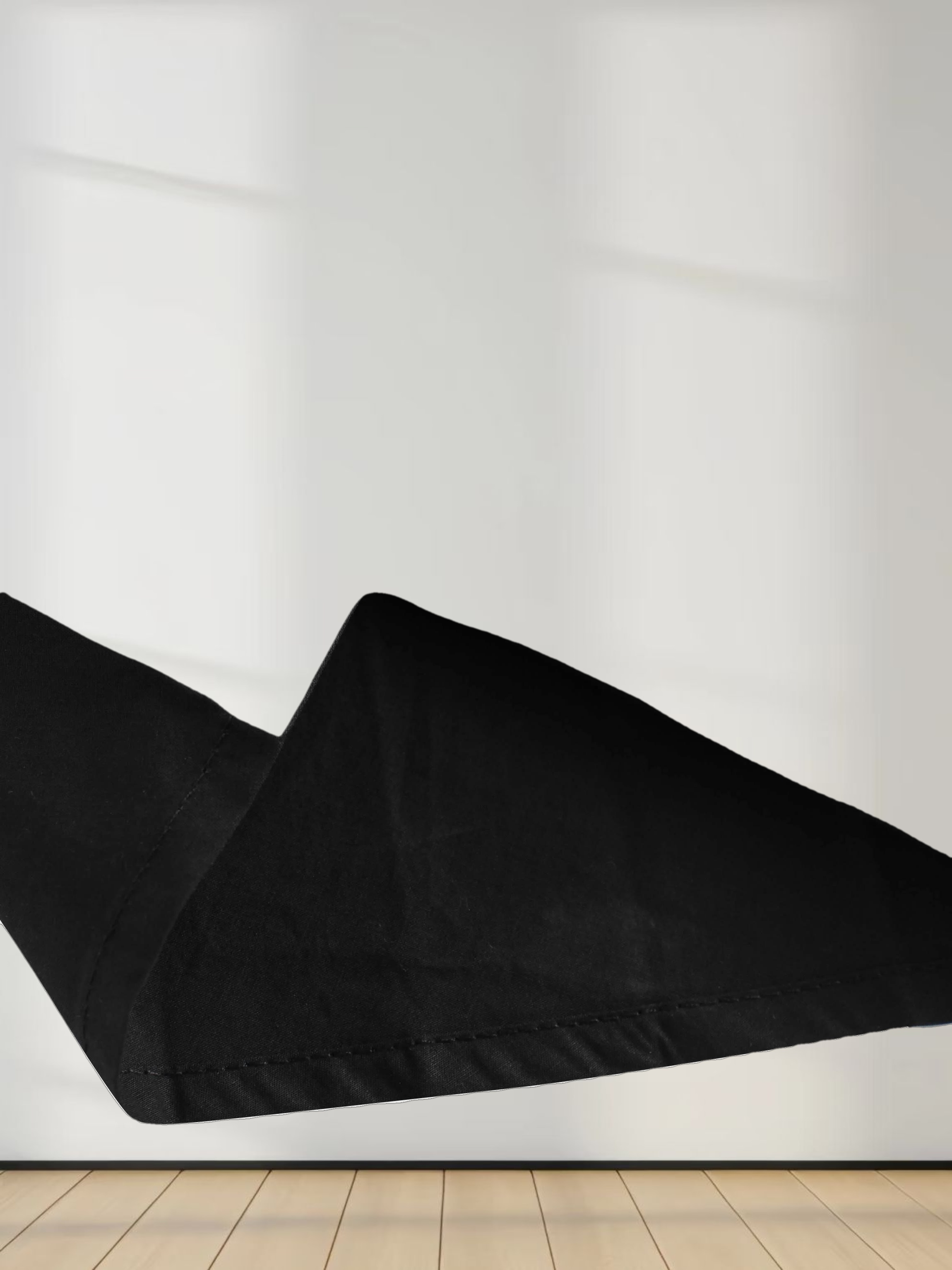 Micro Pleat Elastic Waist Skirt-Black