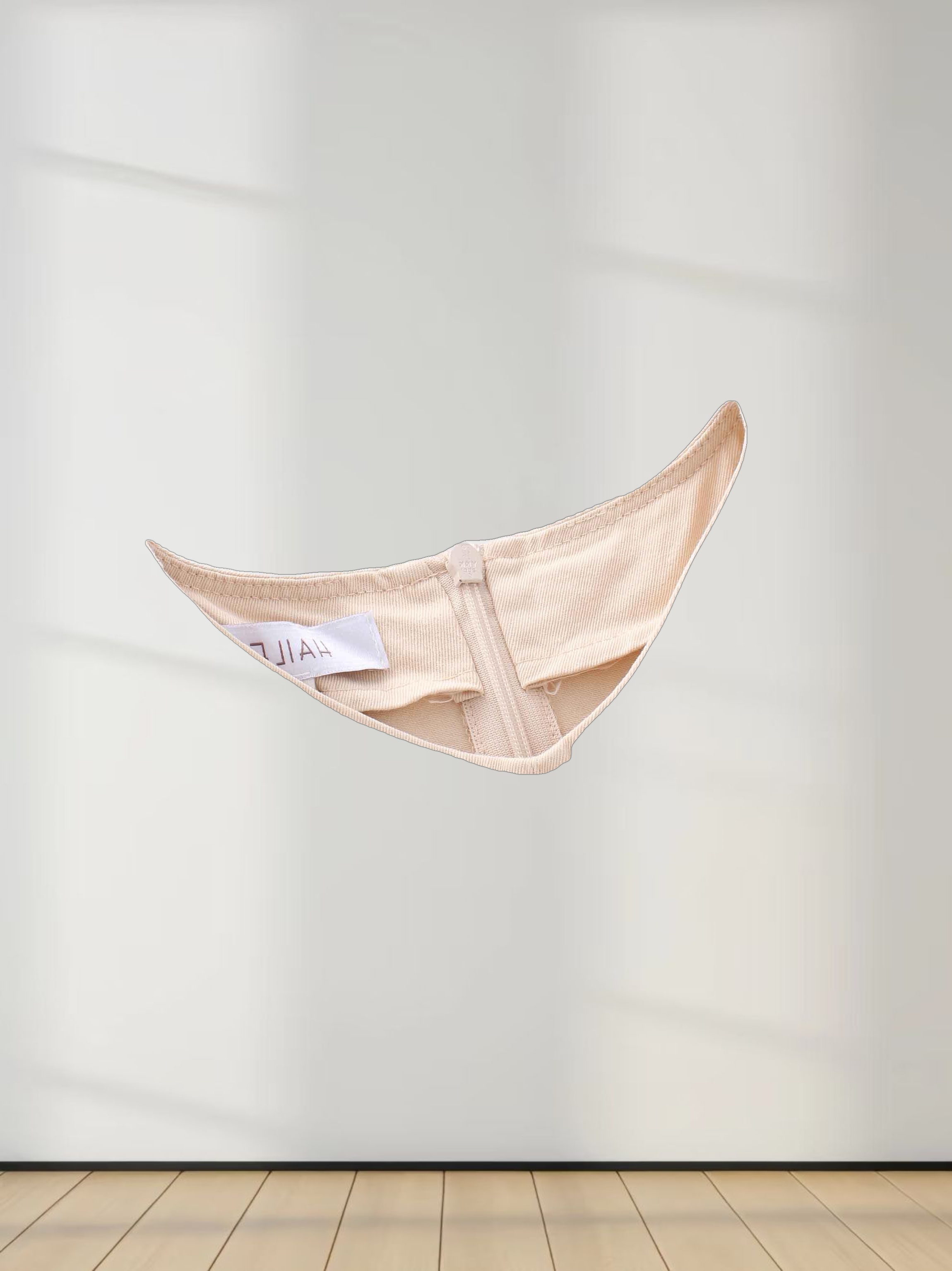 V-Neck Swing Dress-Tan