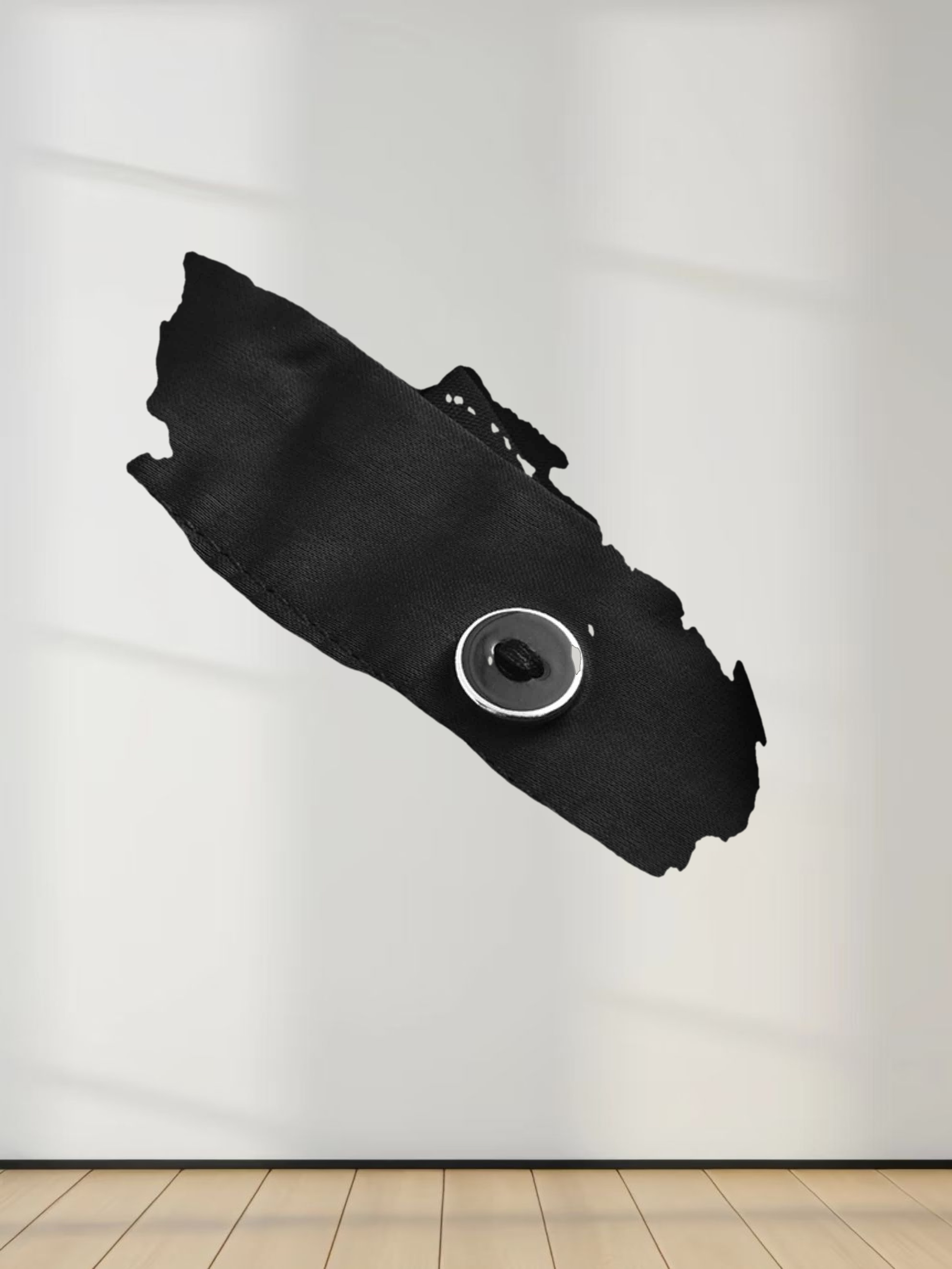 High/Low Faux Satin Crossover Top-Black