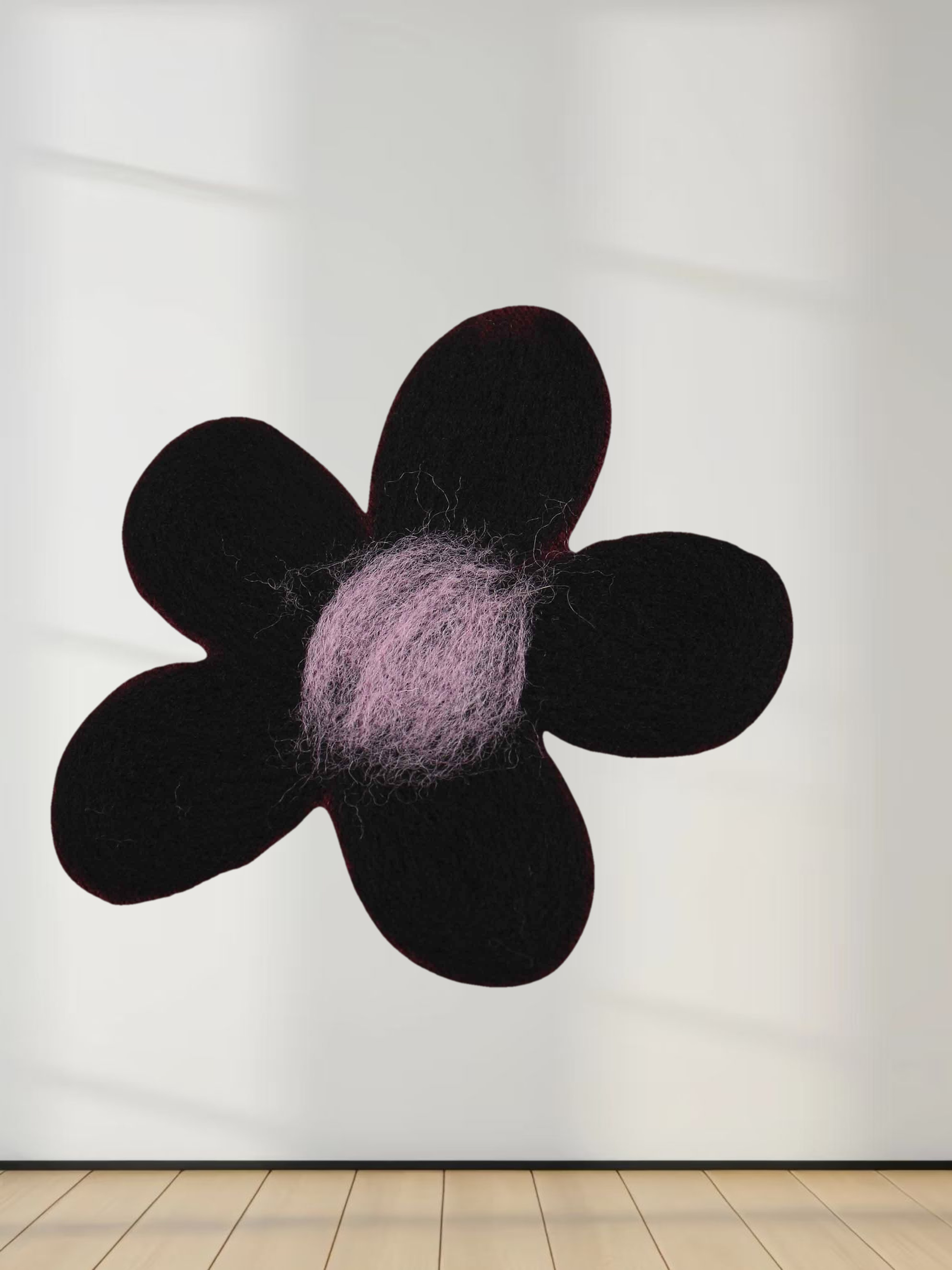 Textured Print Sweater-Burgundy Floral