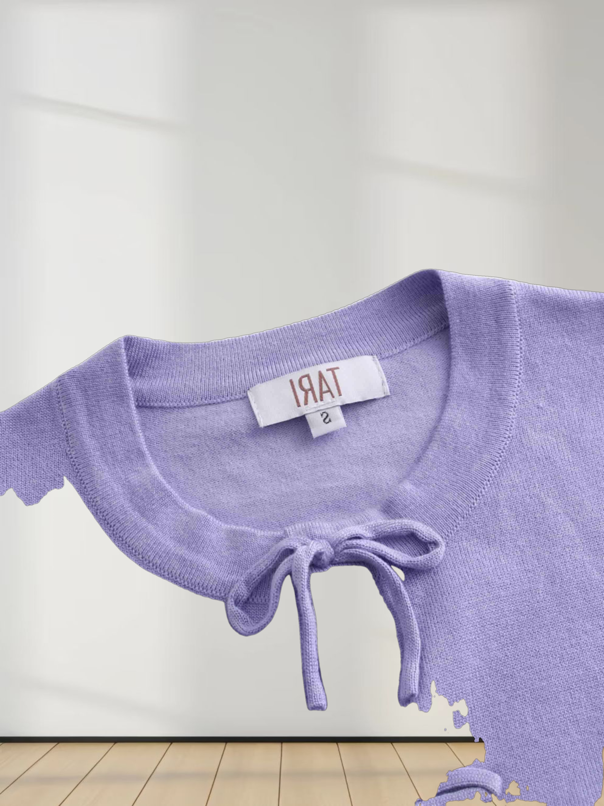 5 Bow Crop Cardigan-Lavender