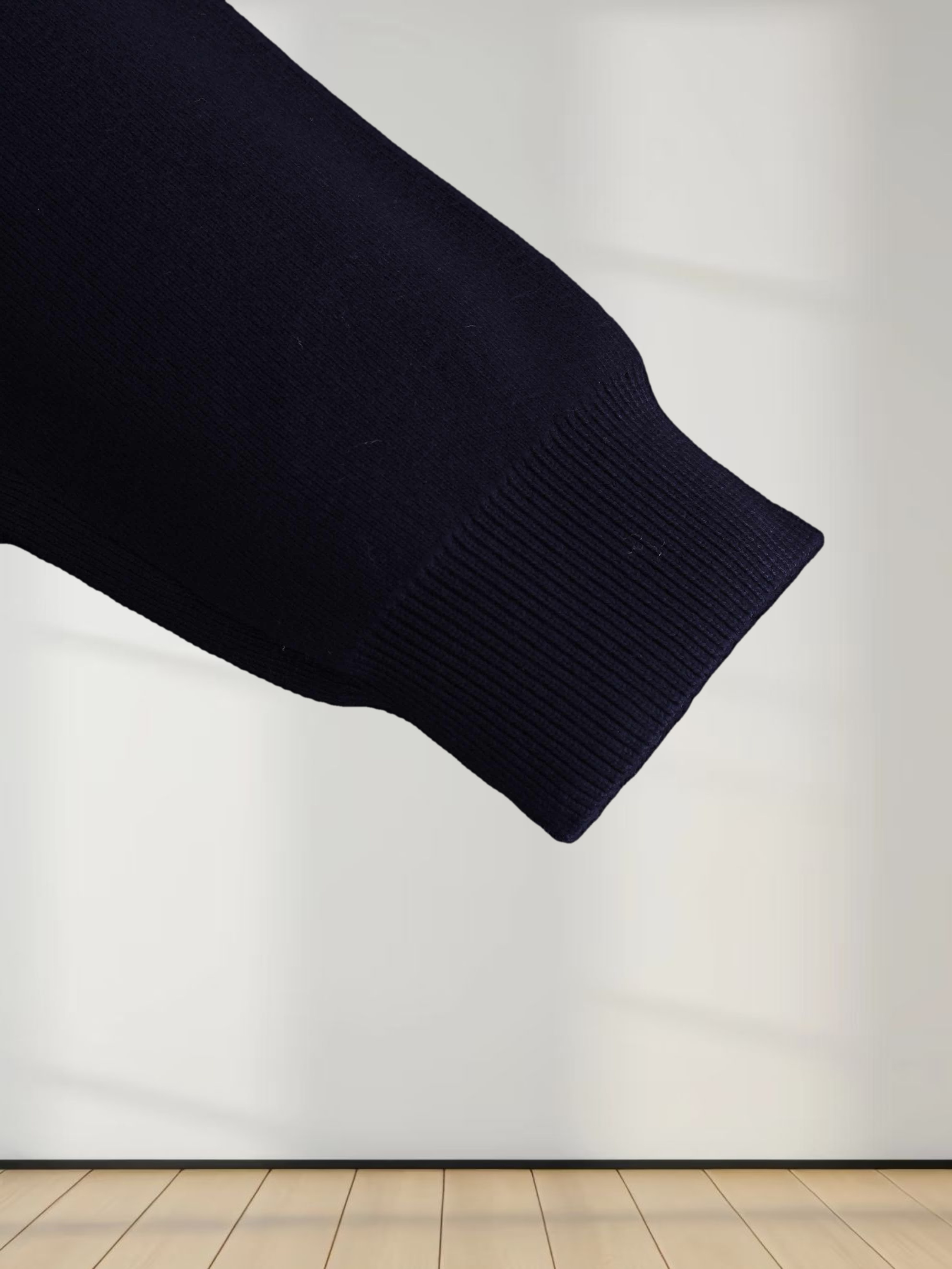 Oversized Soft Knit Sweater-Navy