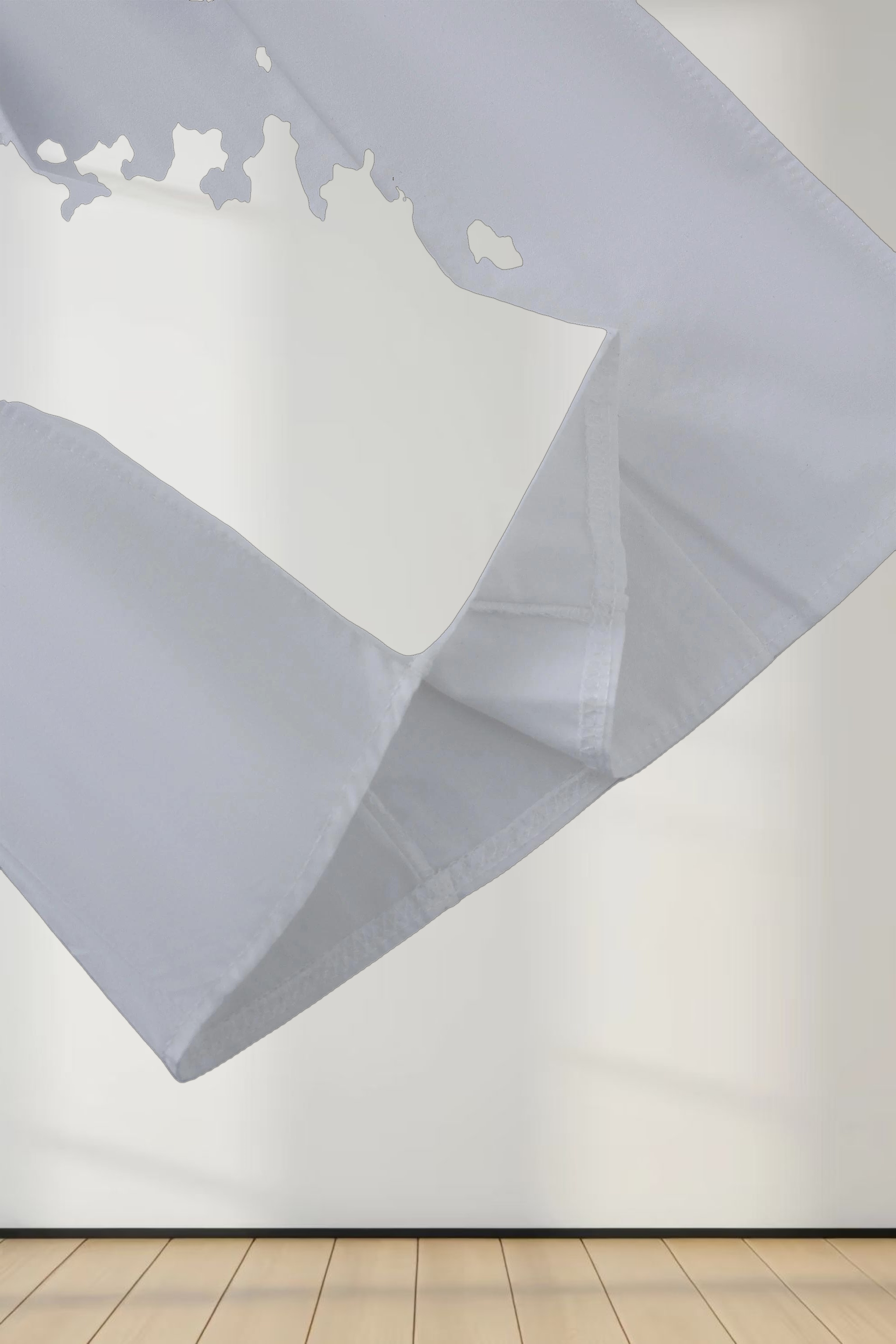 Cotton Pleated Skirt-White