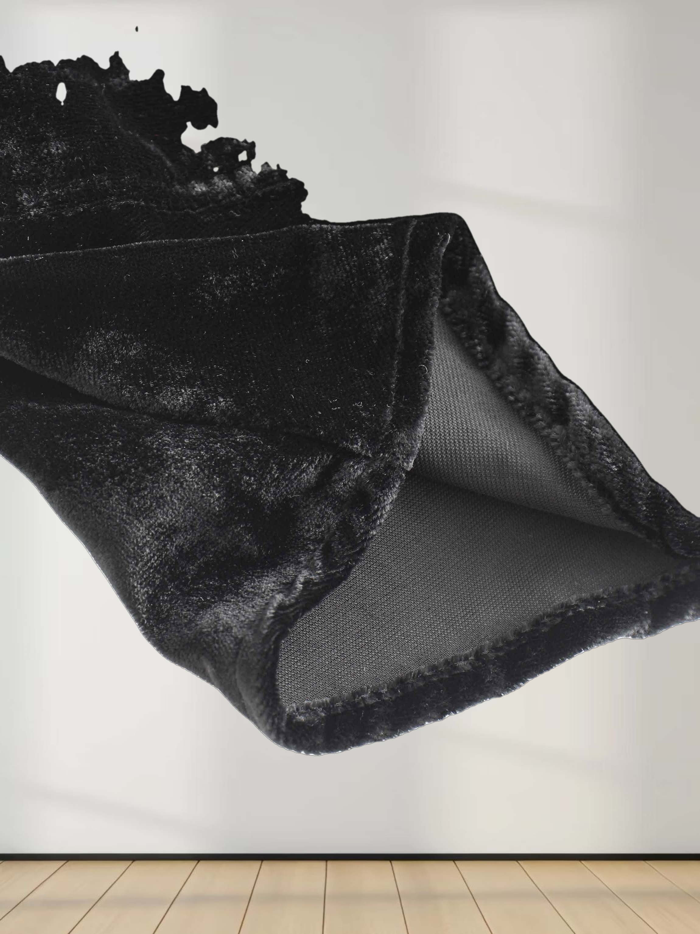 Velvet Flare Dress-Black