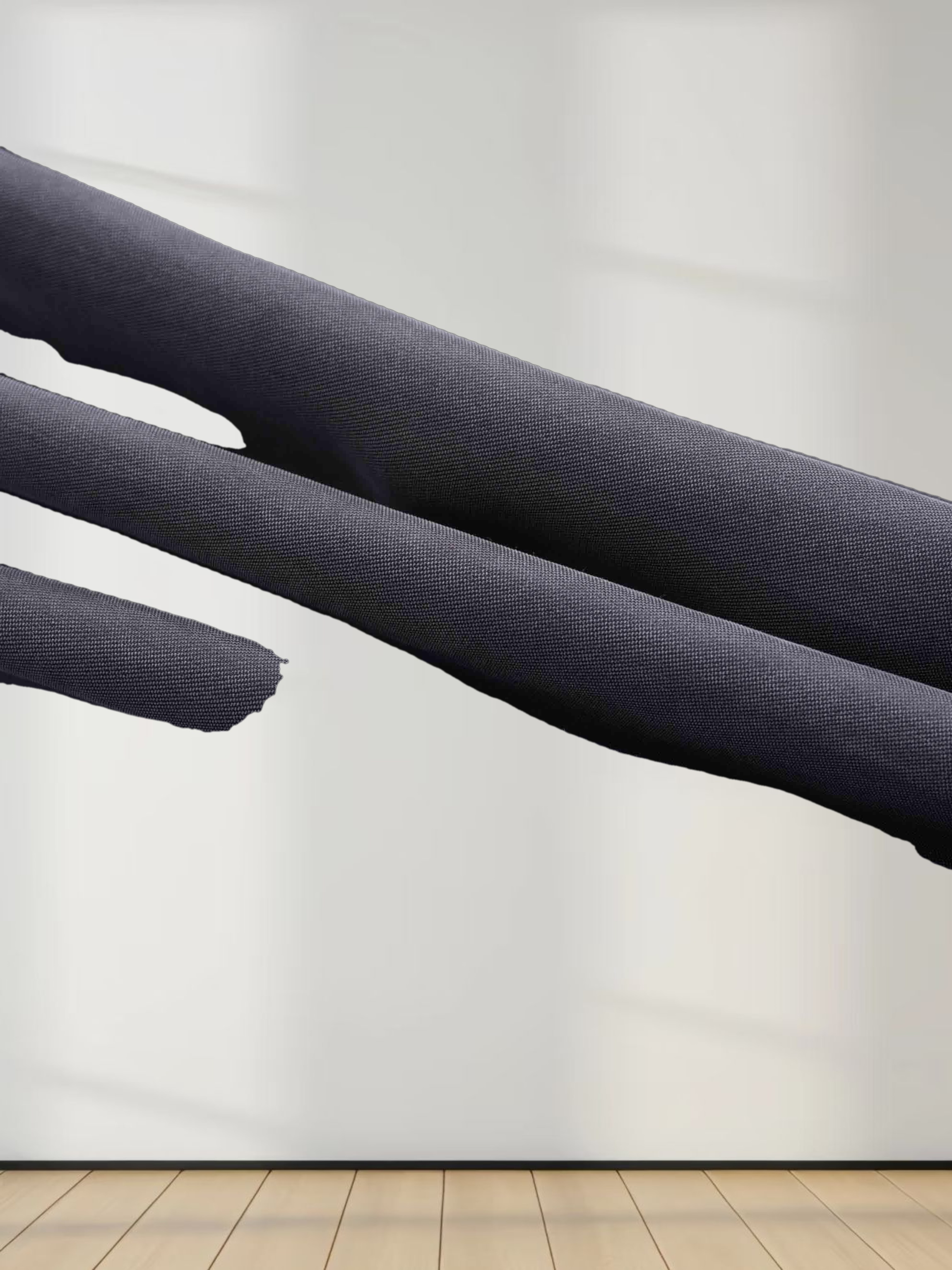 Cupro Crew Neck Slip Dress-Grey