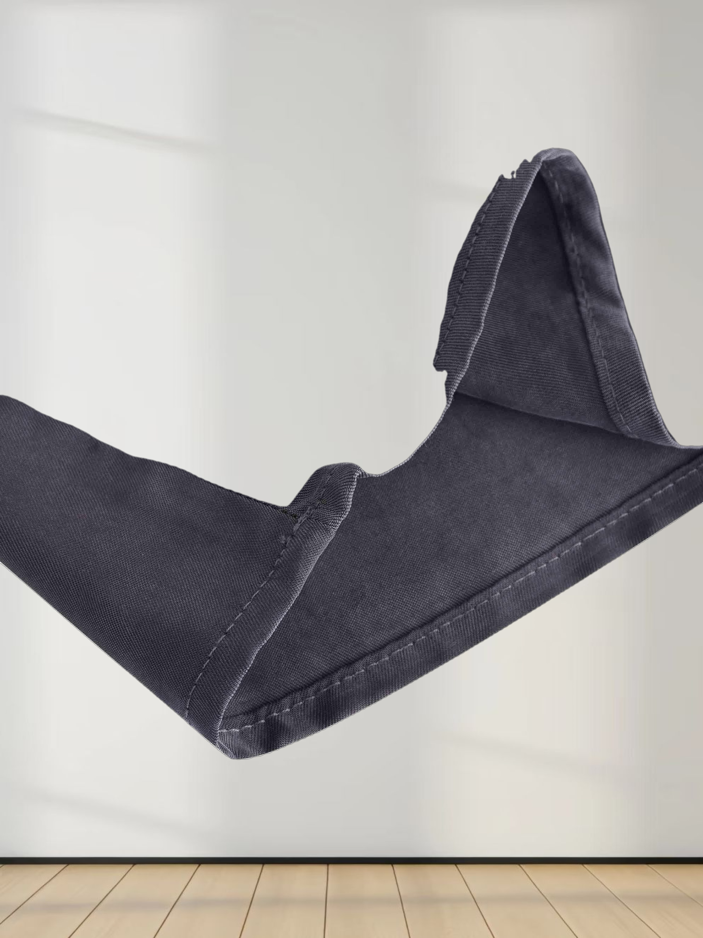 Cupro Crew Neck Slip Dress-Grey