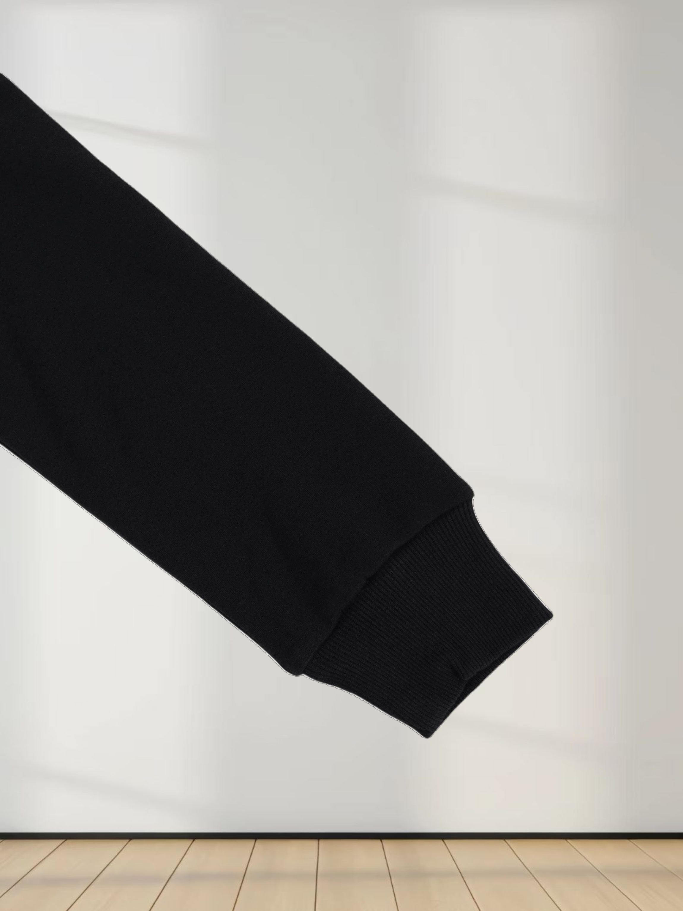 Collar Sweatshirt-Denim/Black