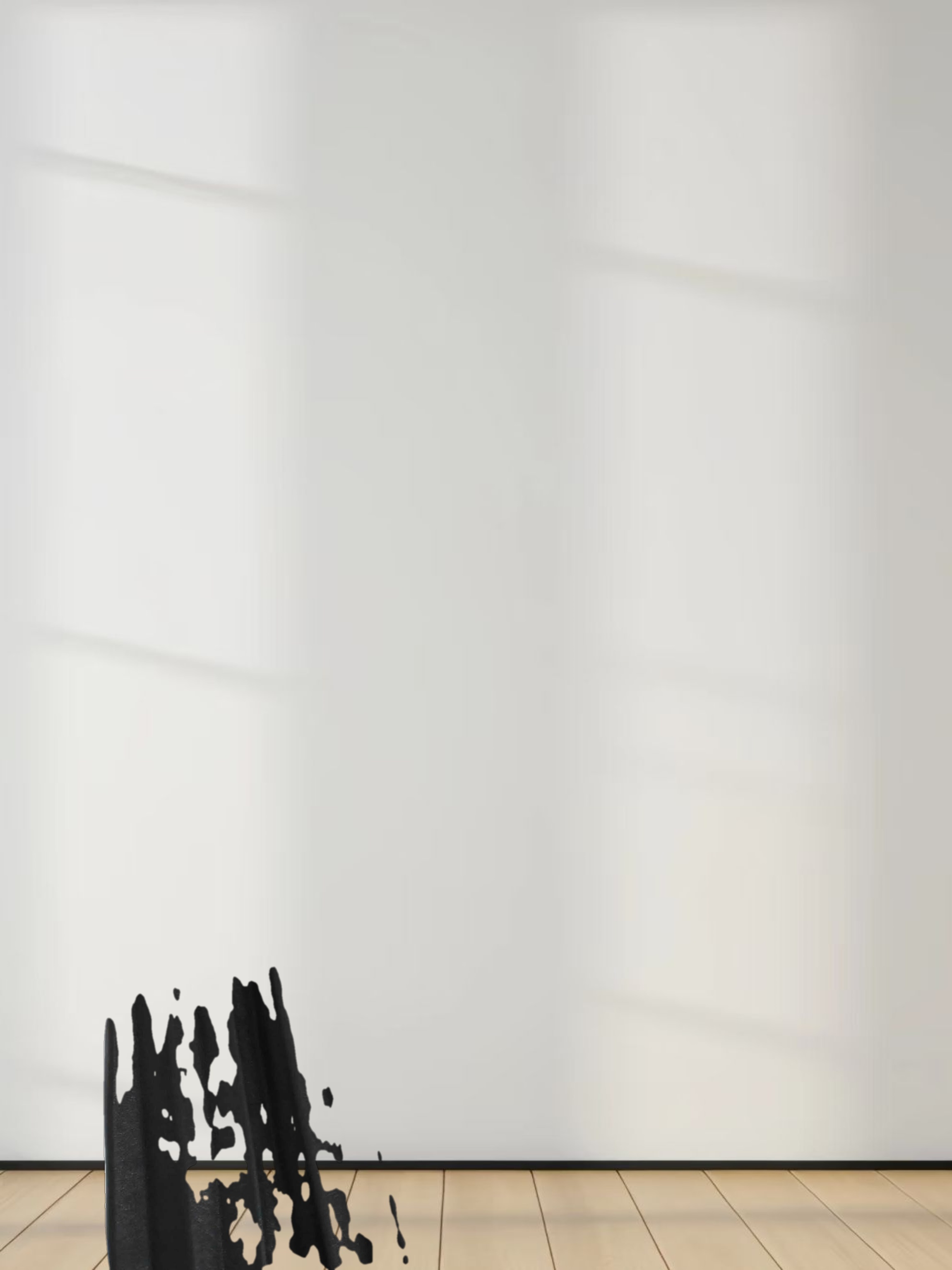 Accordion Pleated Faux Leather Skirt-Black