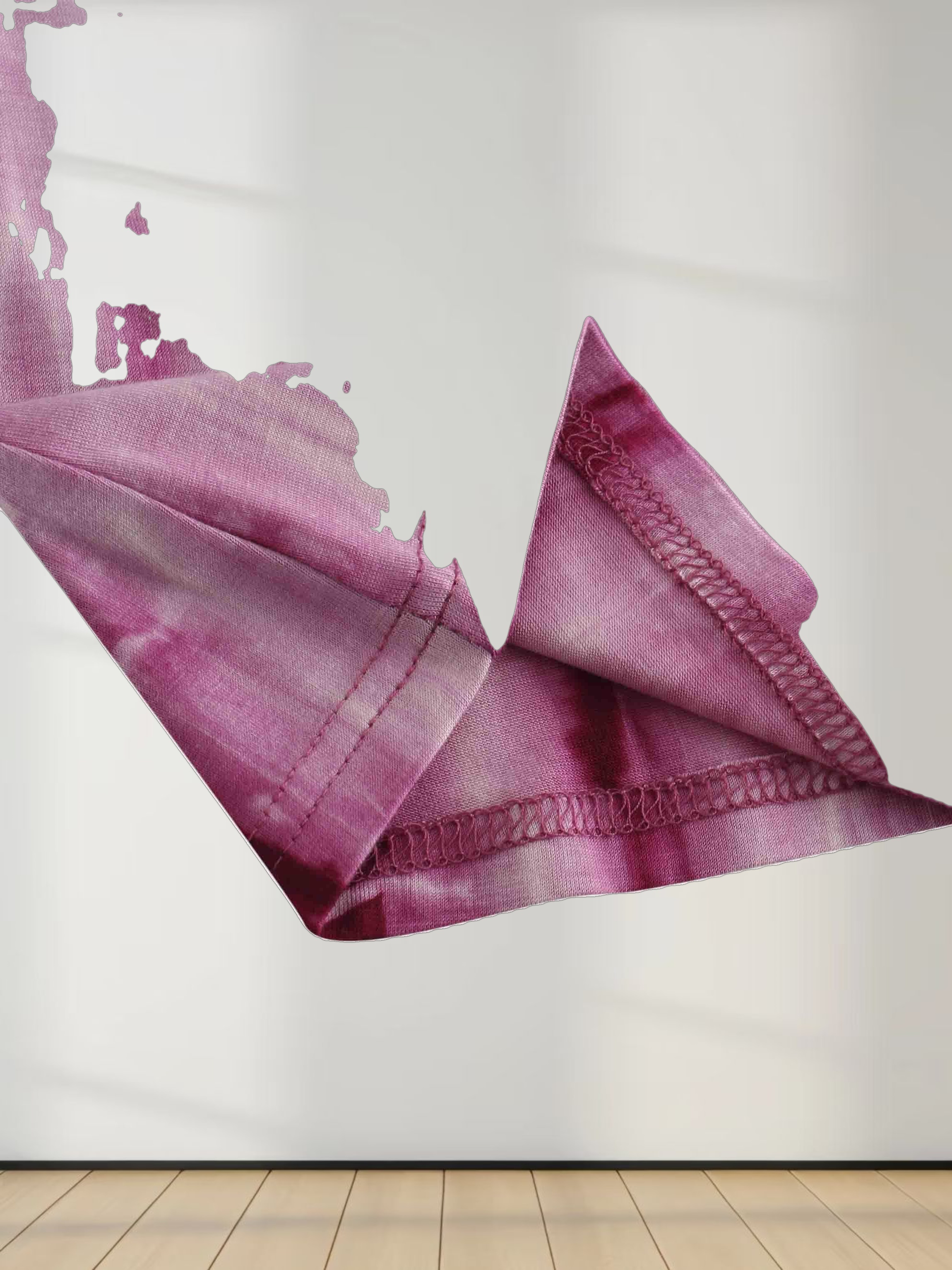 Tie Dye Crew Neck T-Shirt-Pink