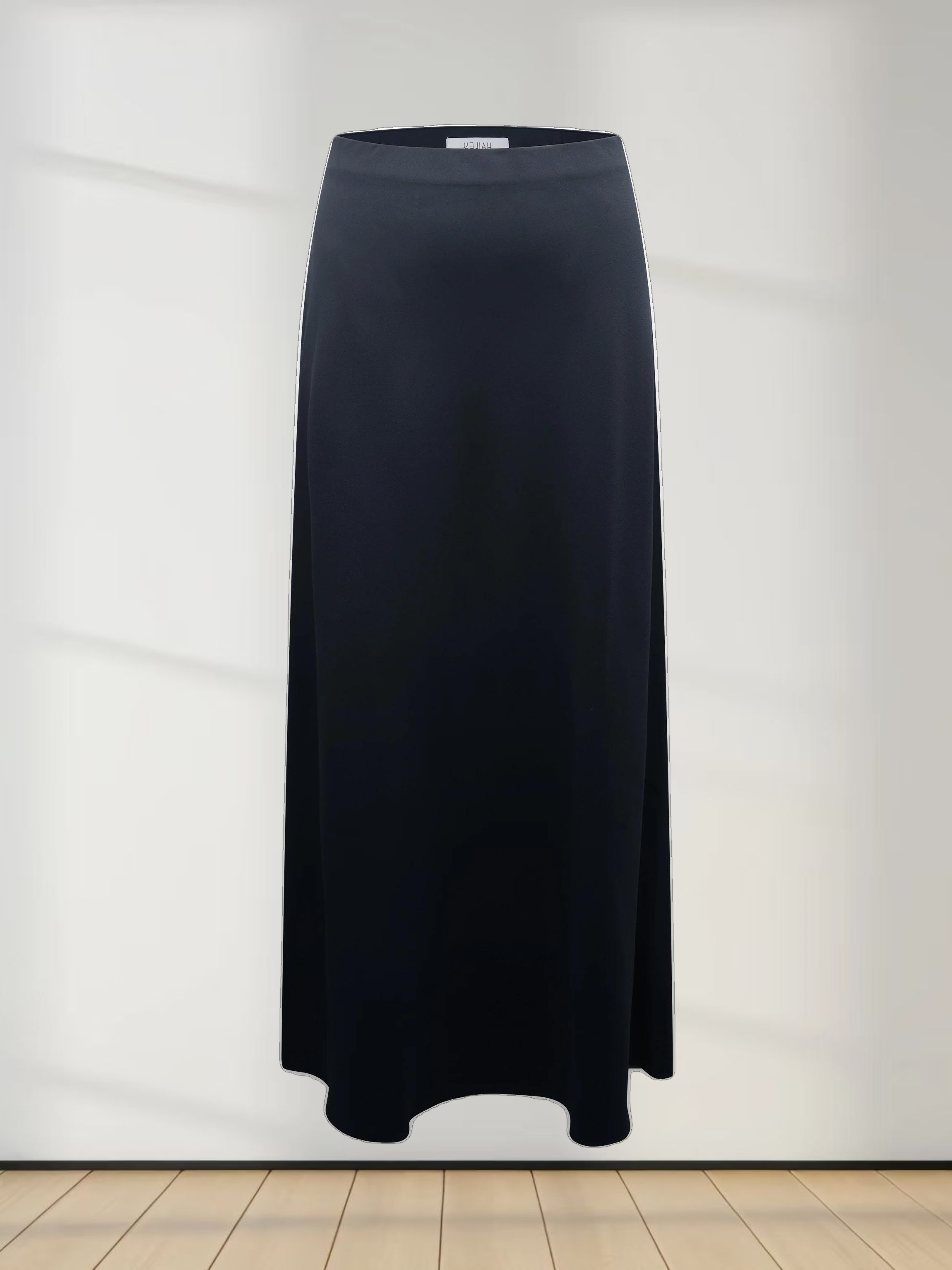 Crepe Slip Skirt-Navy