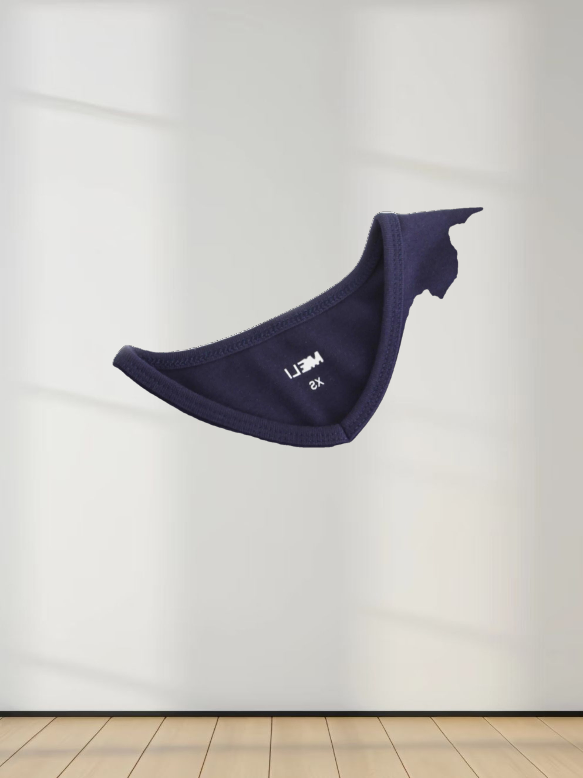 BASIC HIGH V TEE 3Q-NAVY