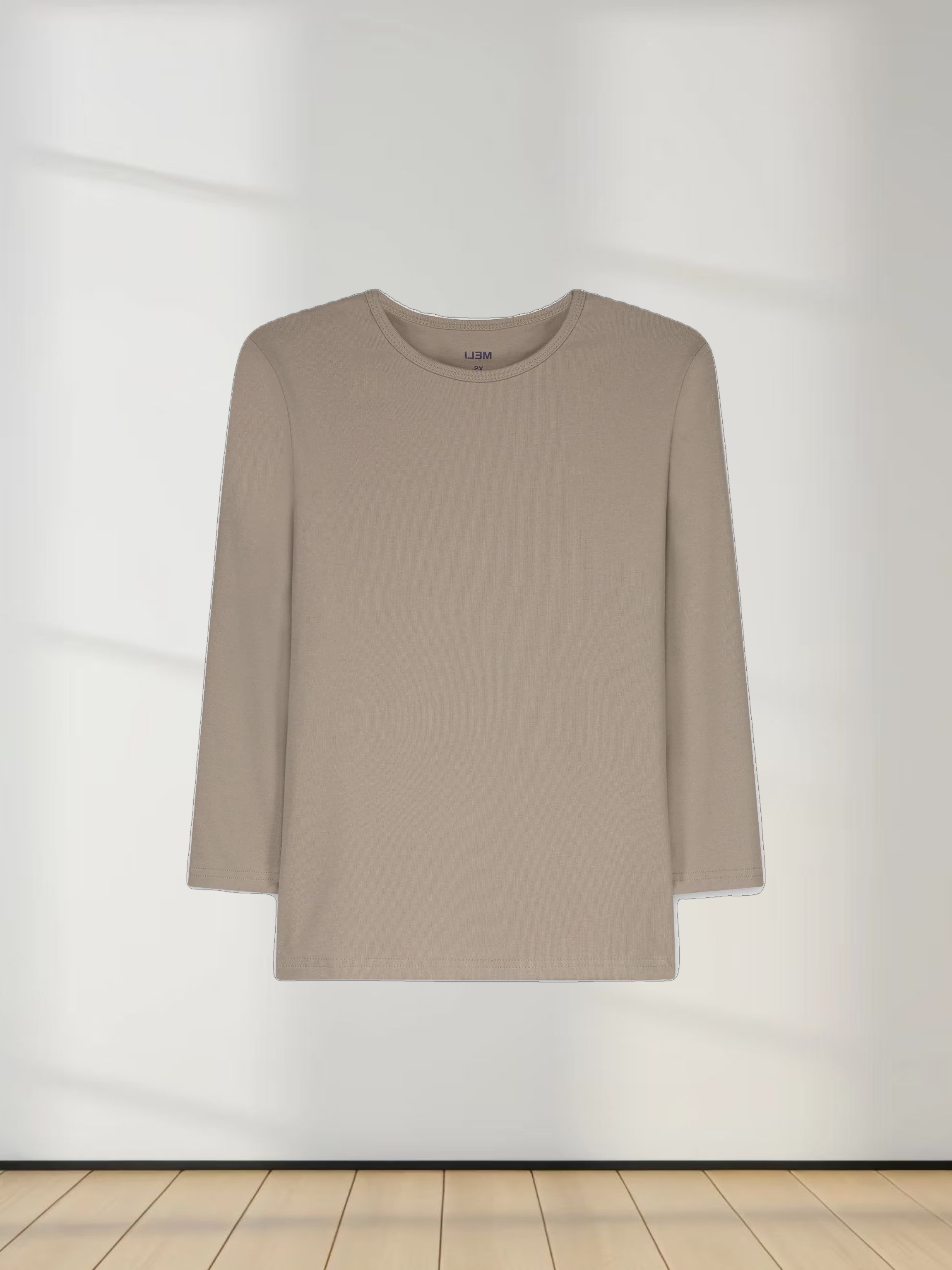 CLASSIC TEE 3Q-LIGHT TAUPE