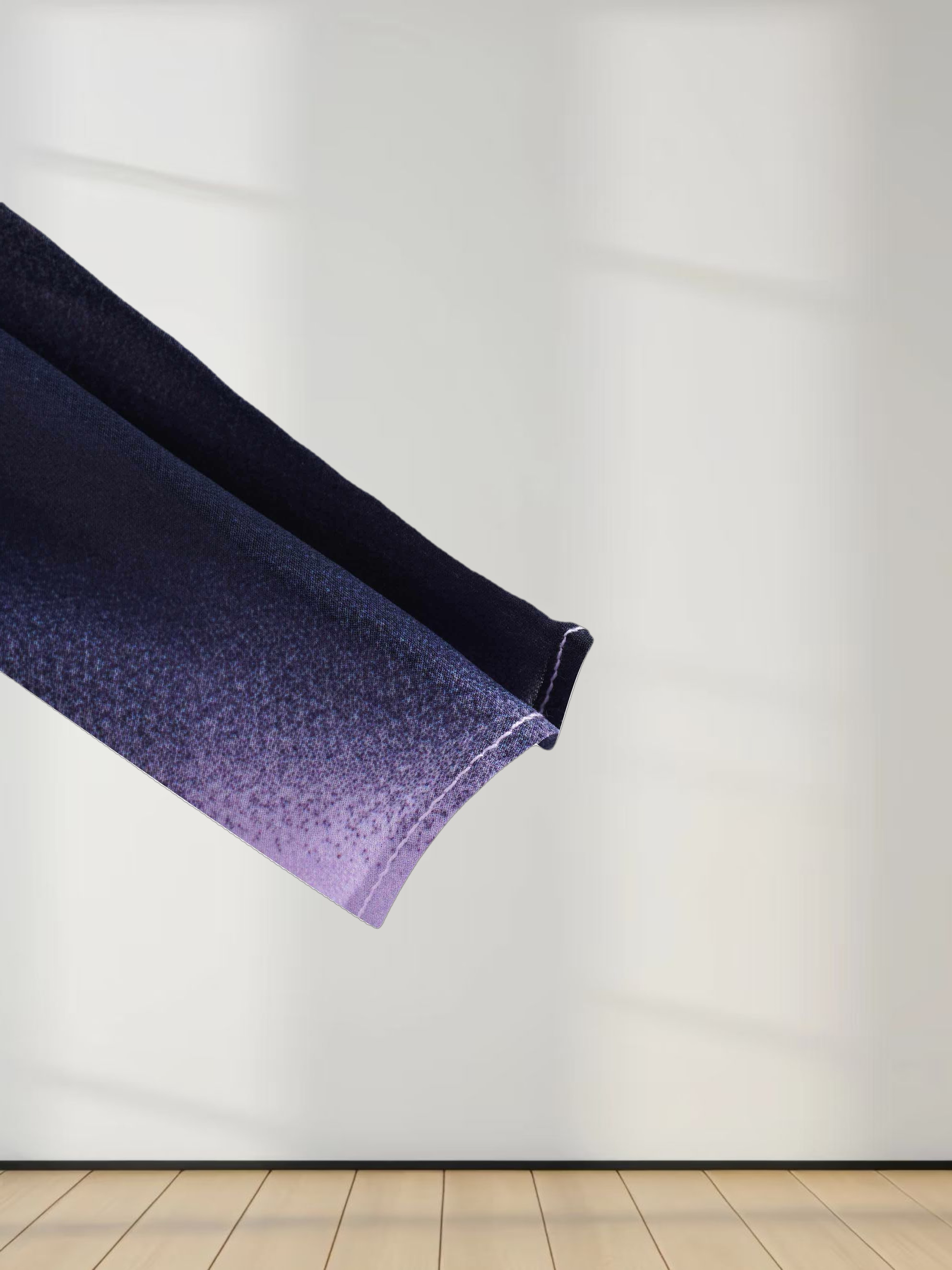 Covered Band Pleated Skirt-Pink Ombre