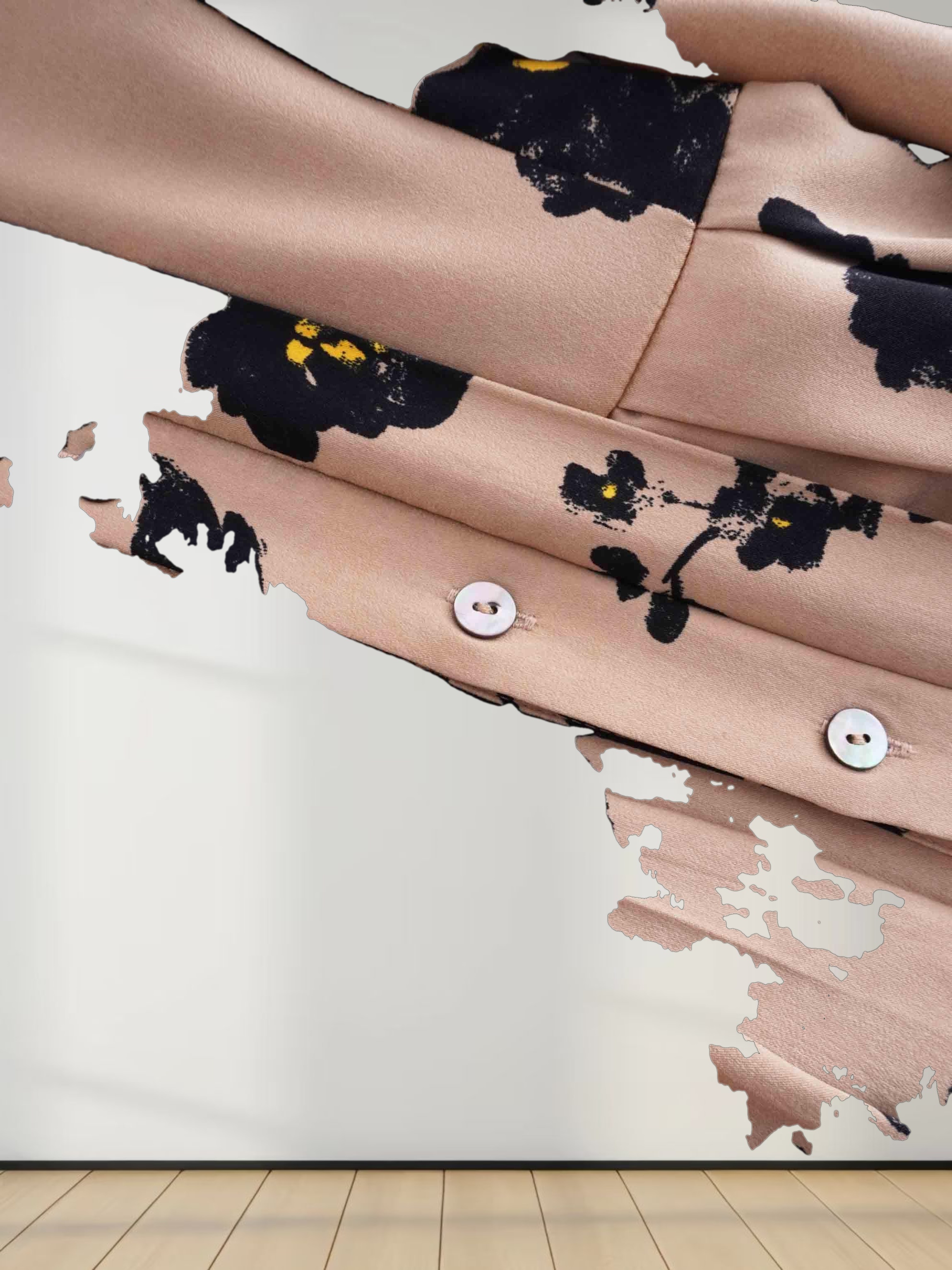 Lily Dress -Сopper Floral