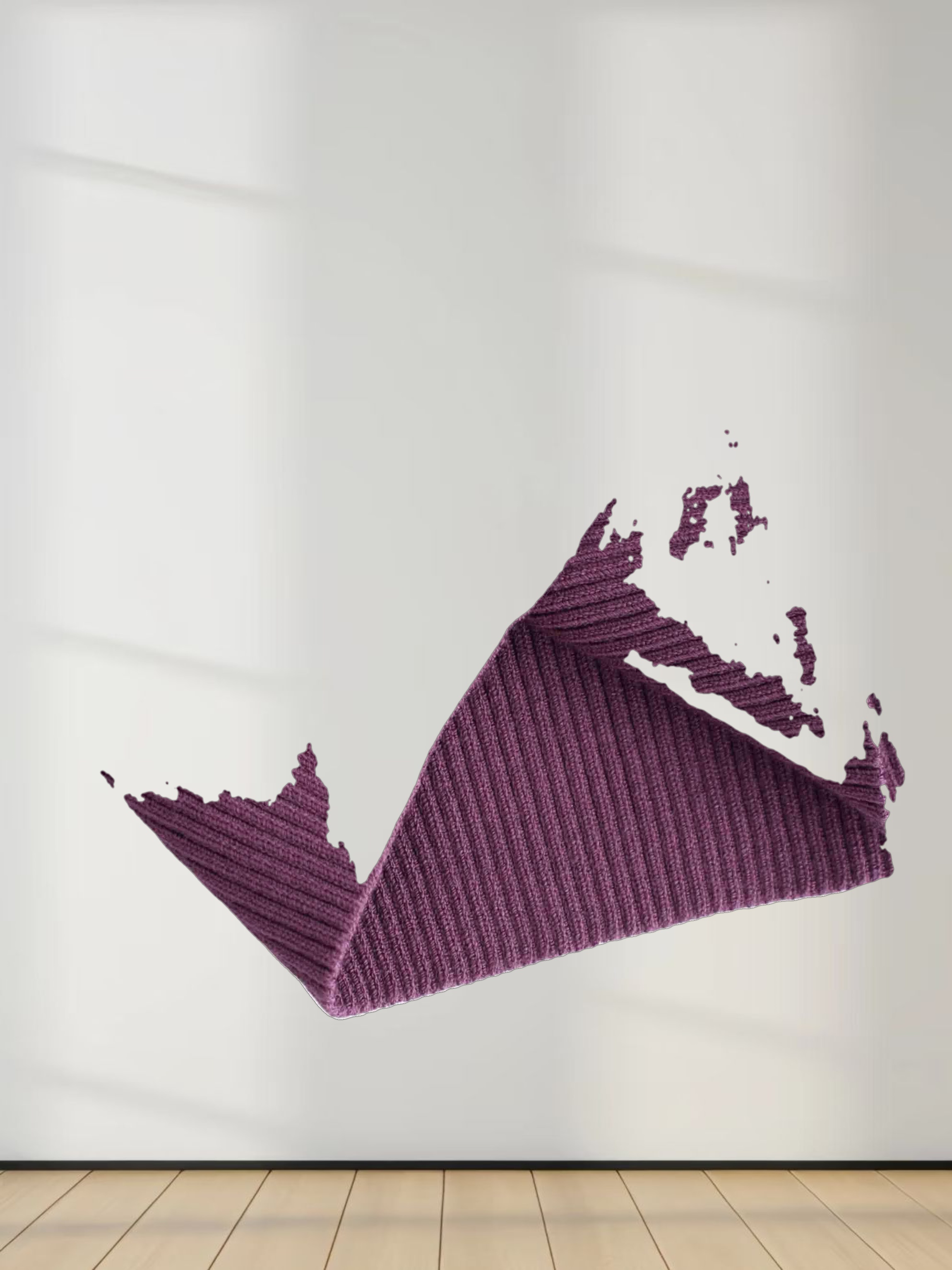 Beaded Turtleneck-Purple