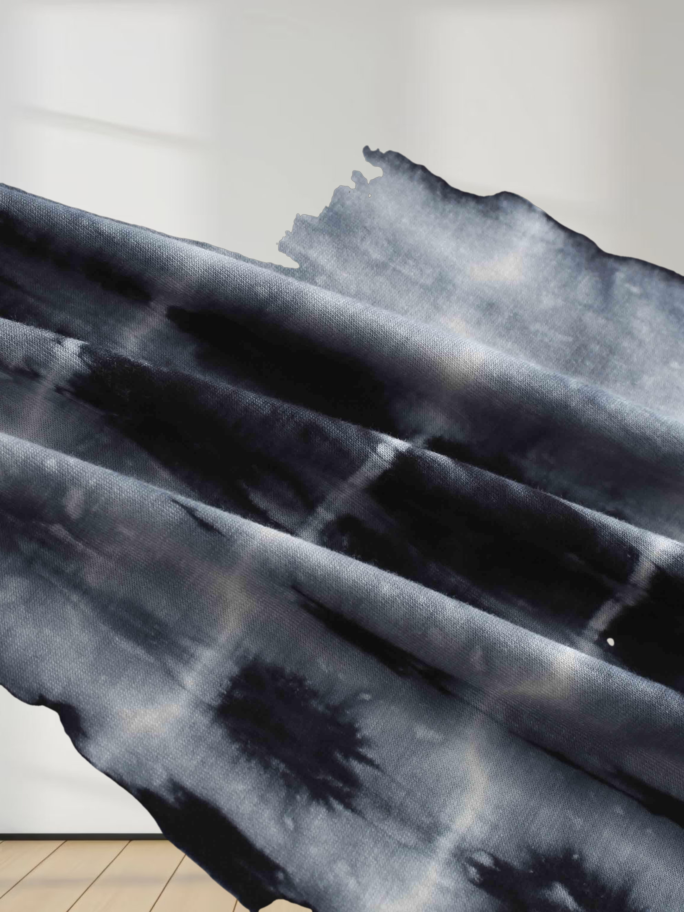 Tie Dye Crew Neck T-Shirt-Blue