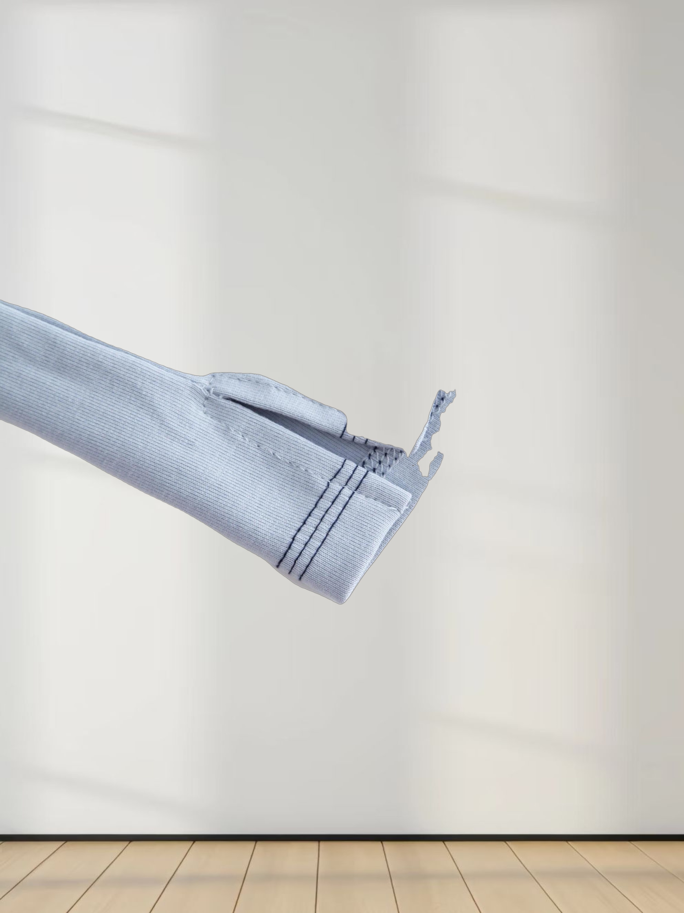 Basic T-Shirt Slip Dress-Light Blue