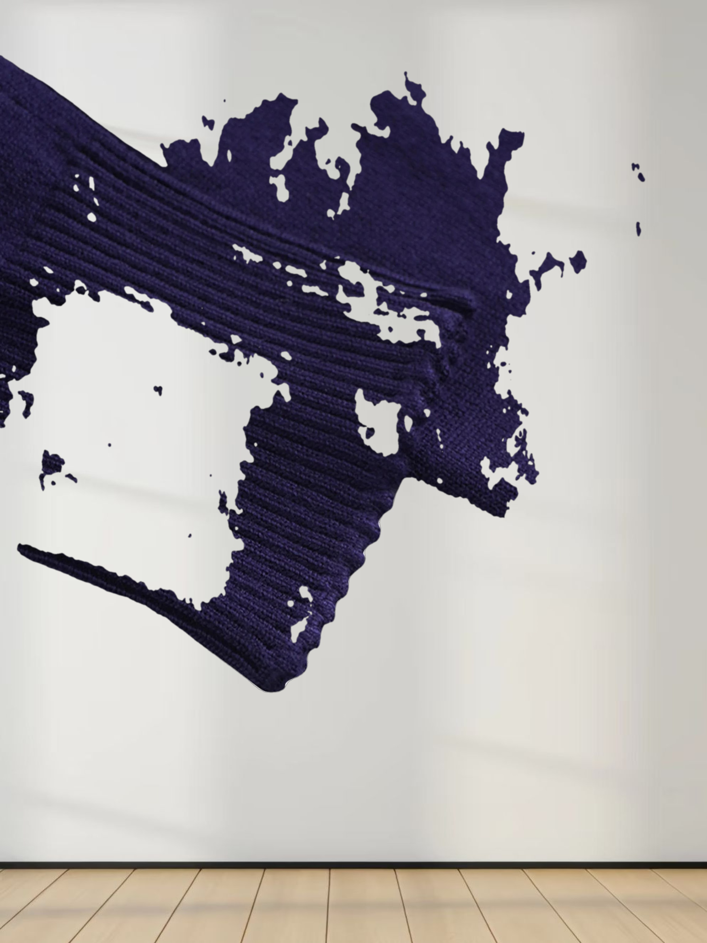 Trim Detail Crew Crop Cardigan-Navy