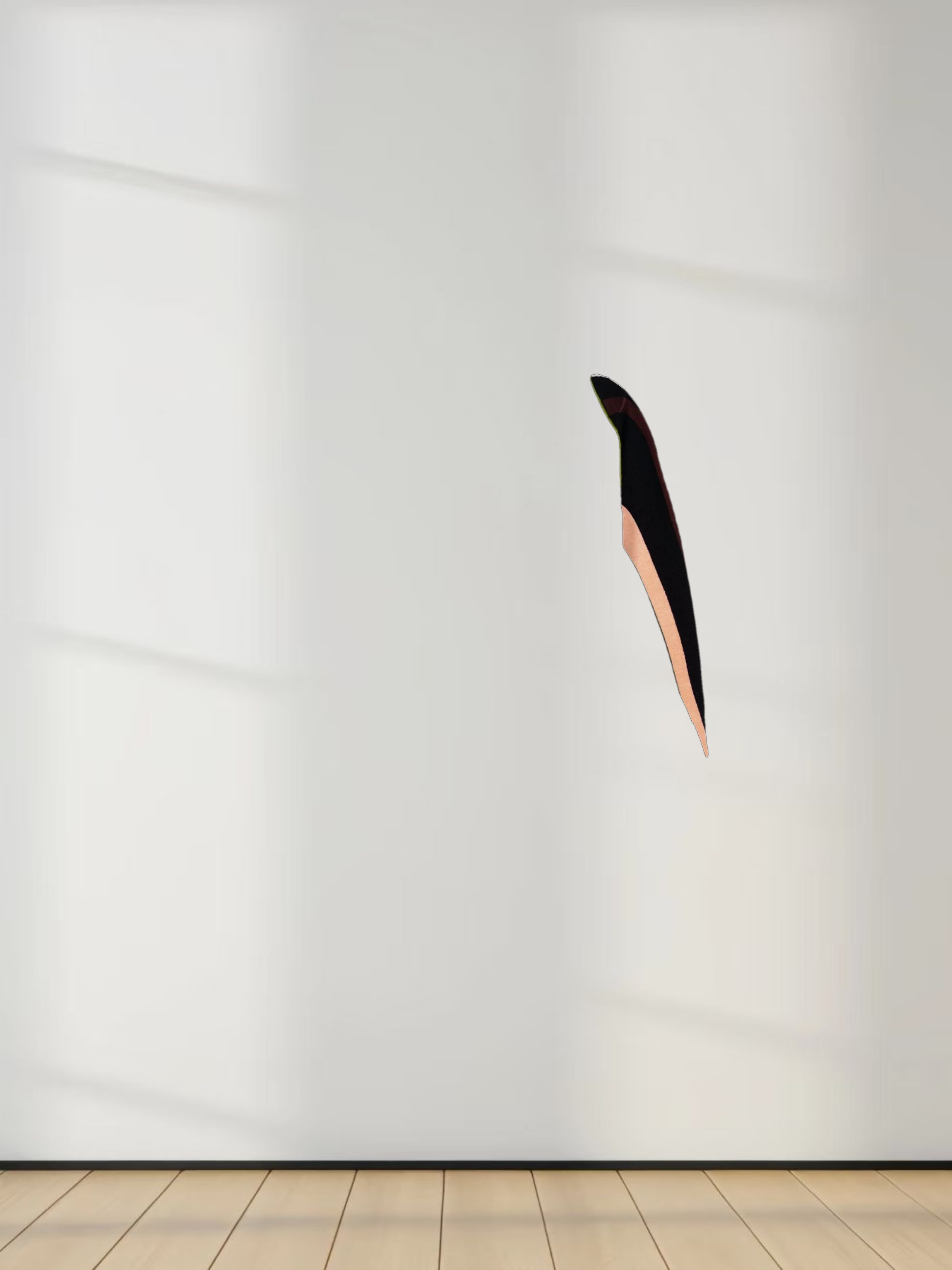 Mock Neck Sweater-Brown Swirl