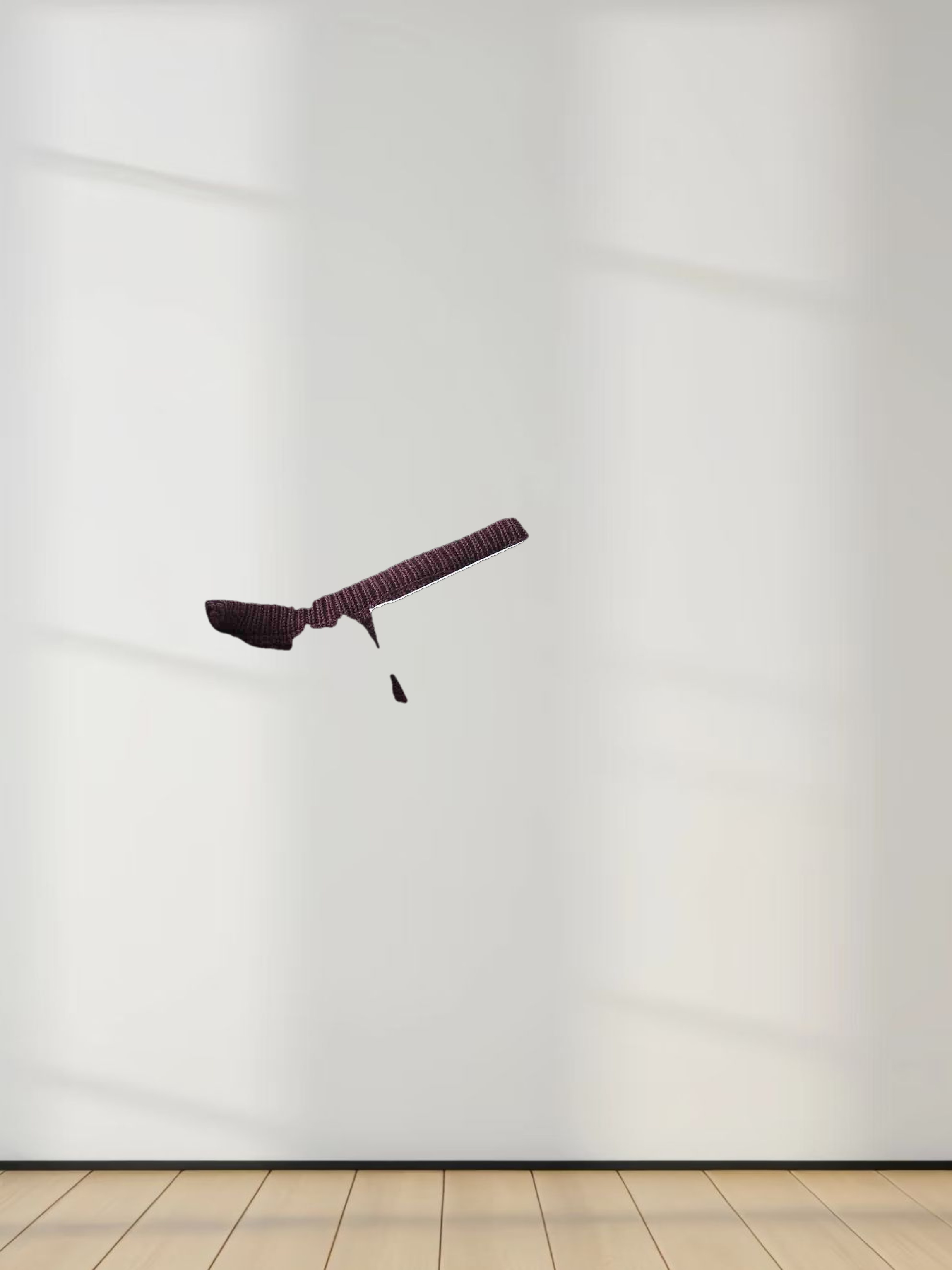 Balloon Sleeve Sweater-Maroon/Pink