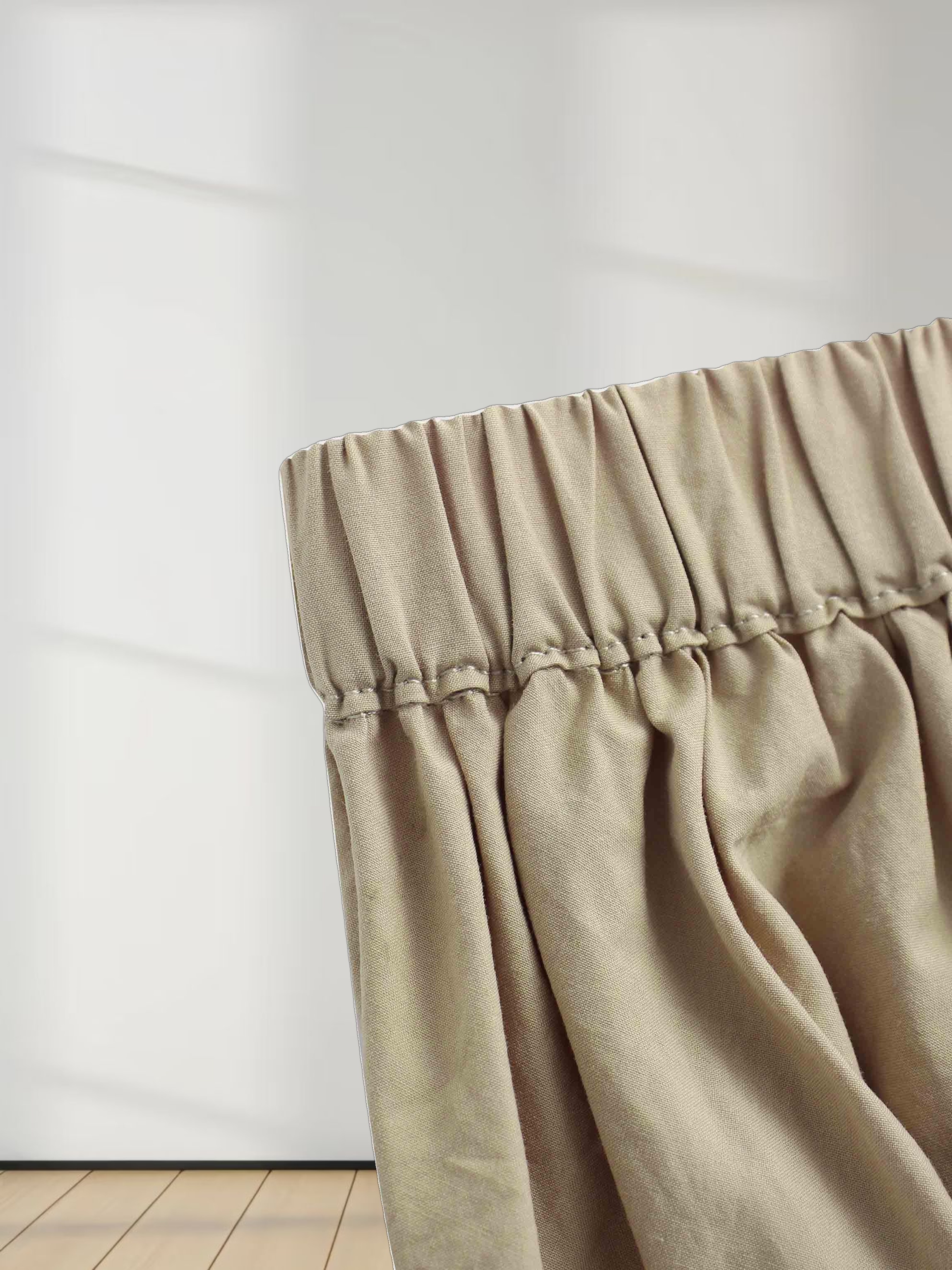 Micro Pleat Elastic Waist Skirt-Sand