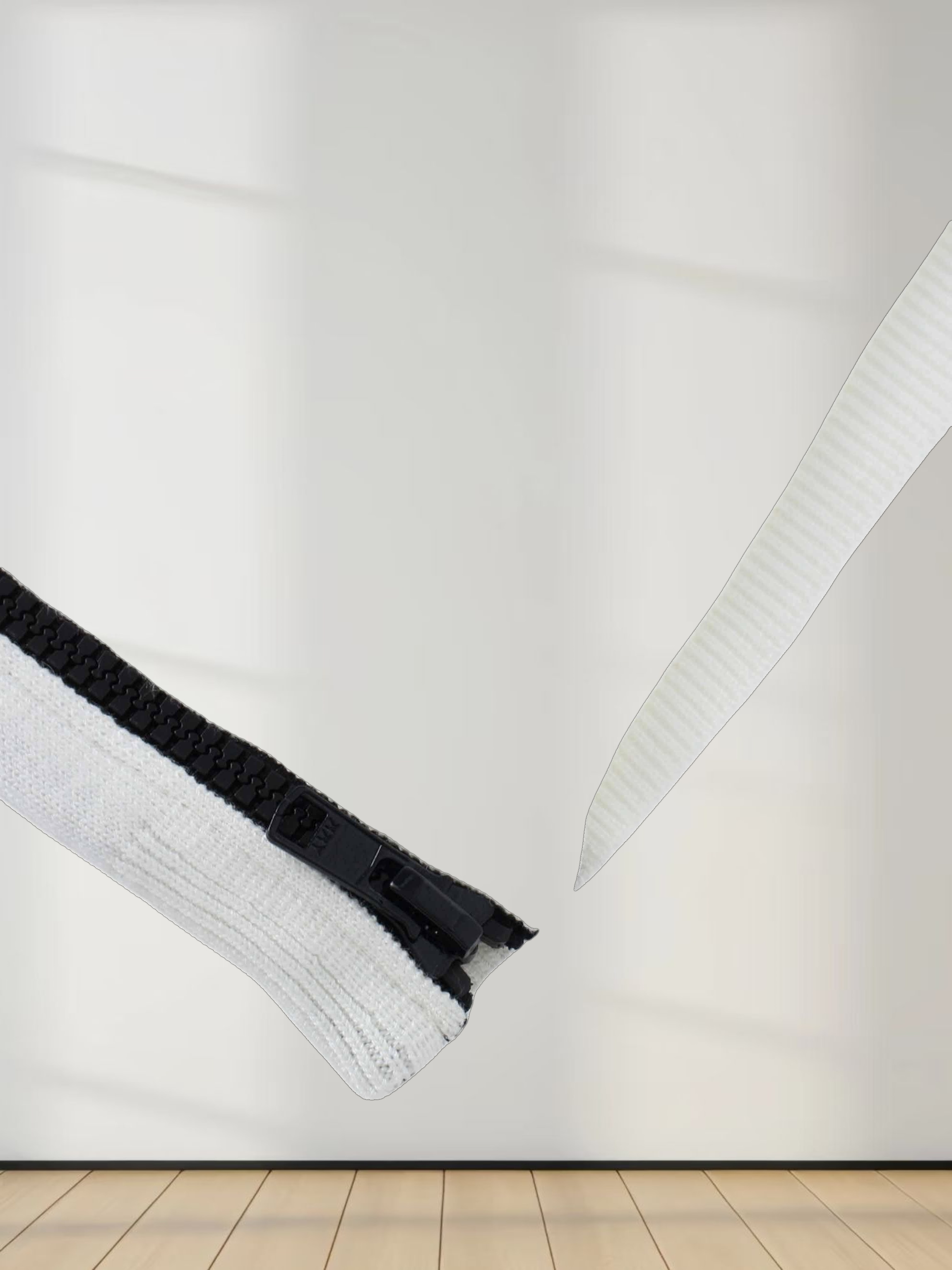 Side Zipper Sweater-Cream