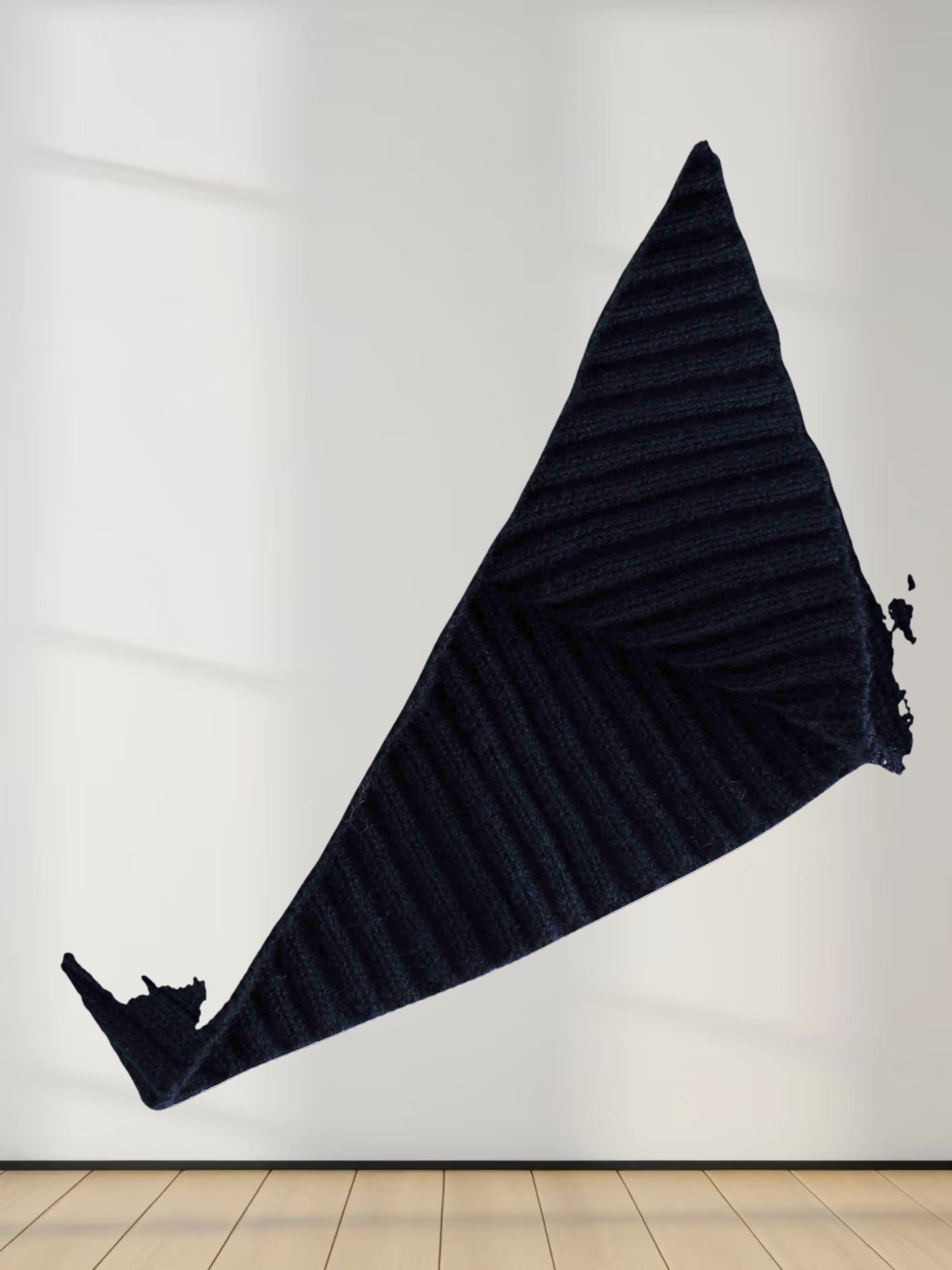 Center Design Sweater-Navy