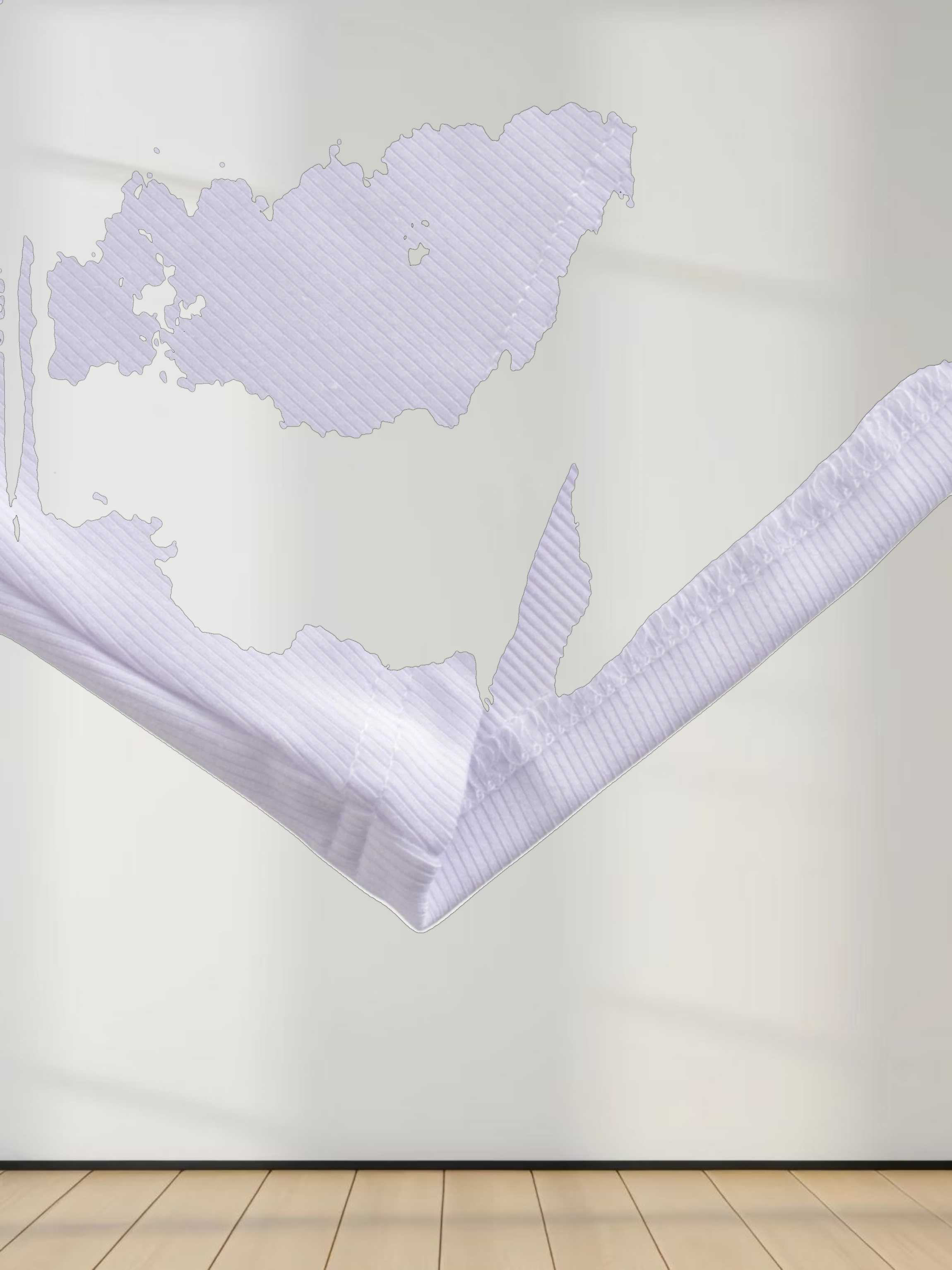 CREW RIBBED DOLMAN-WHITE