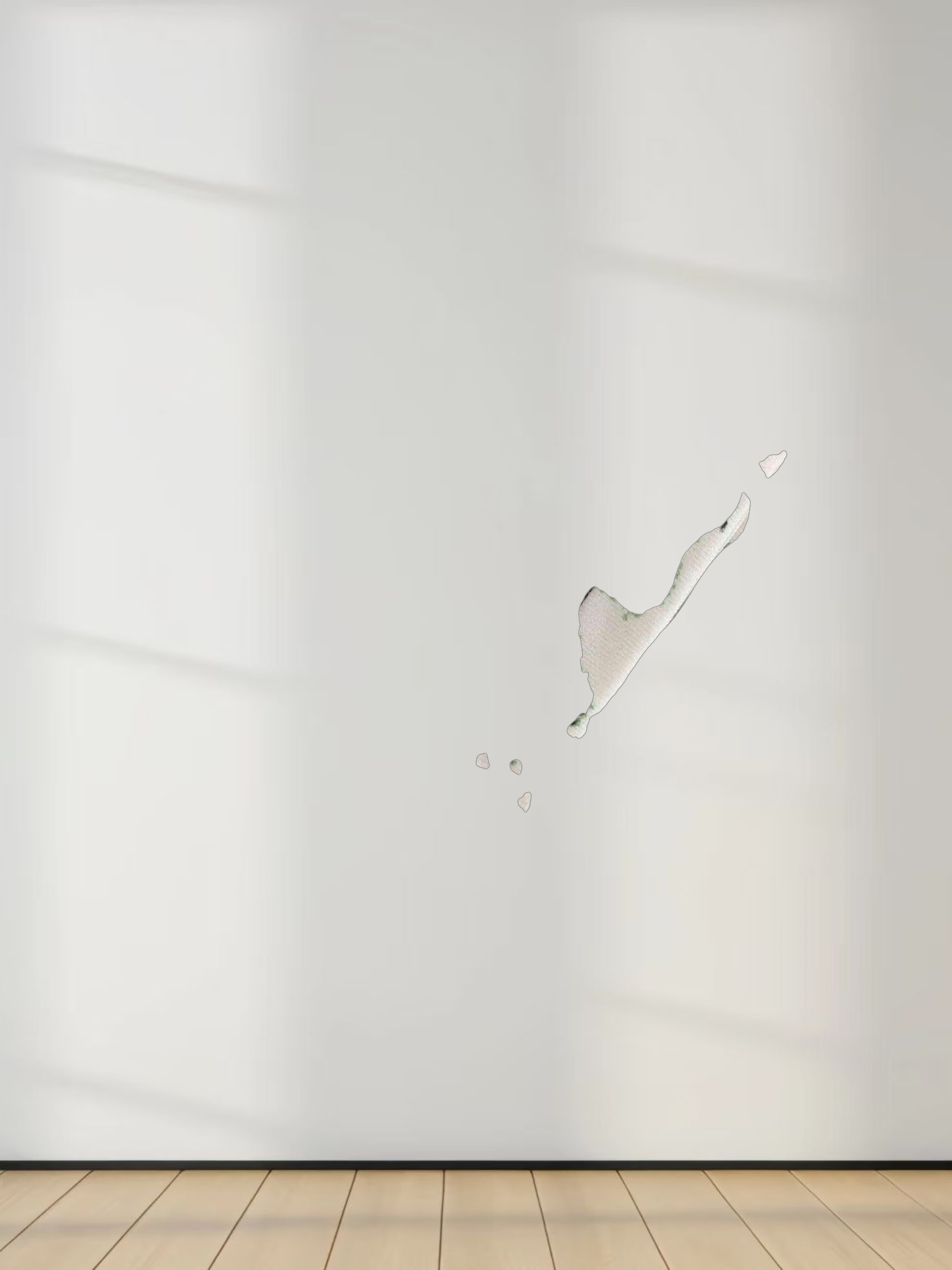 Printed Modal Turtleneck-Paisley Green