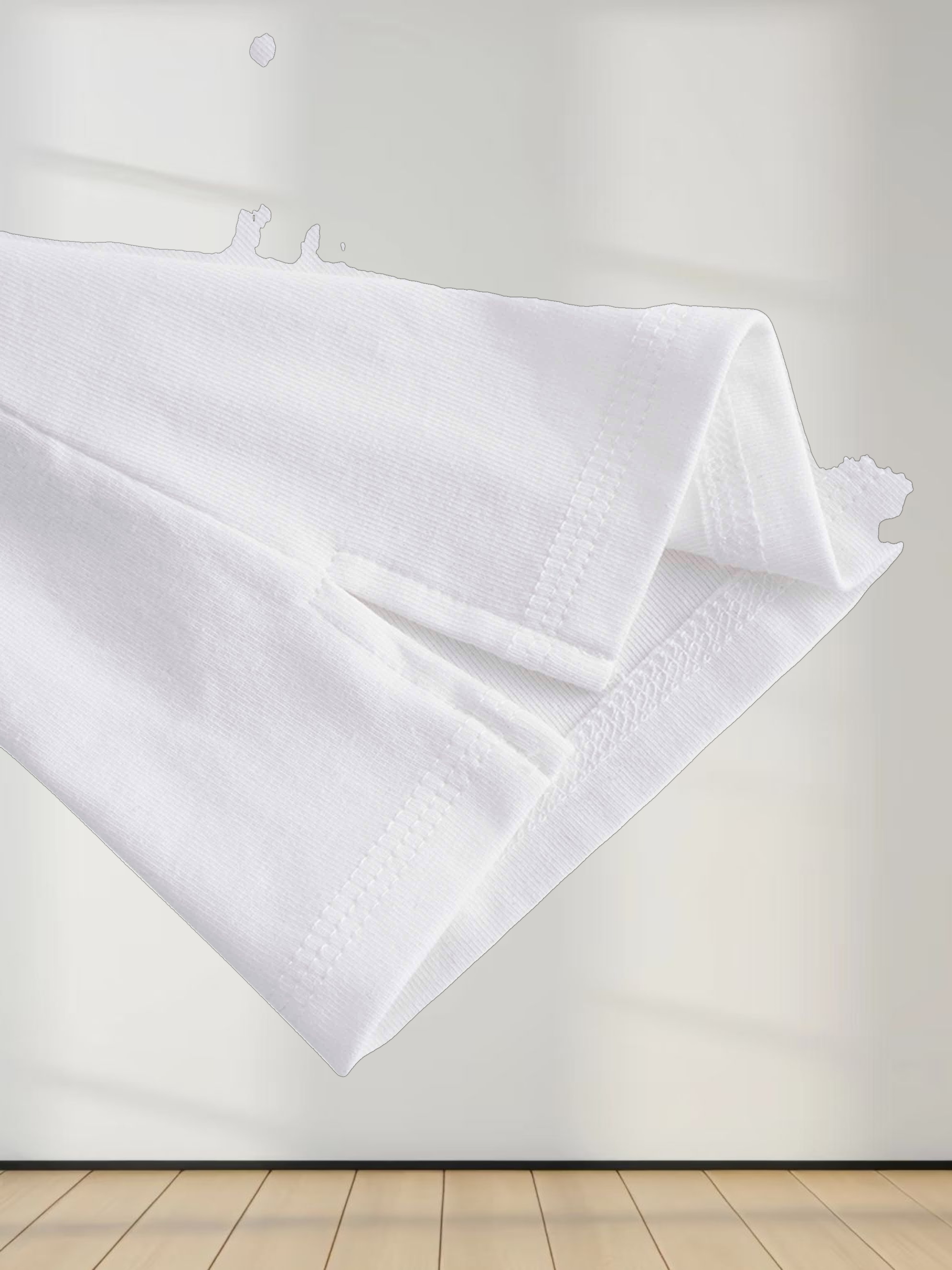 Basic T-Shirt Slip Dress-White