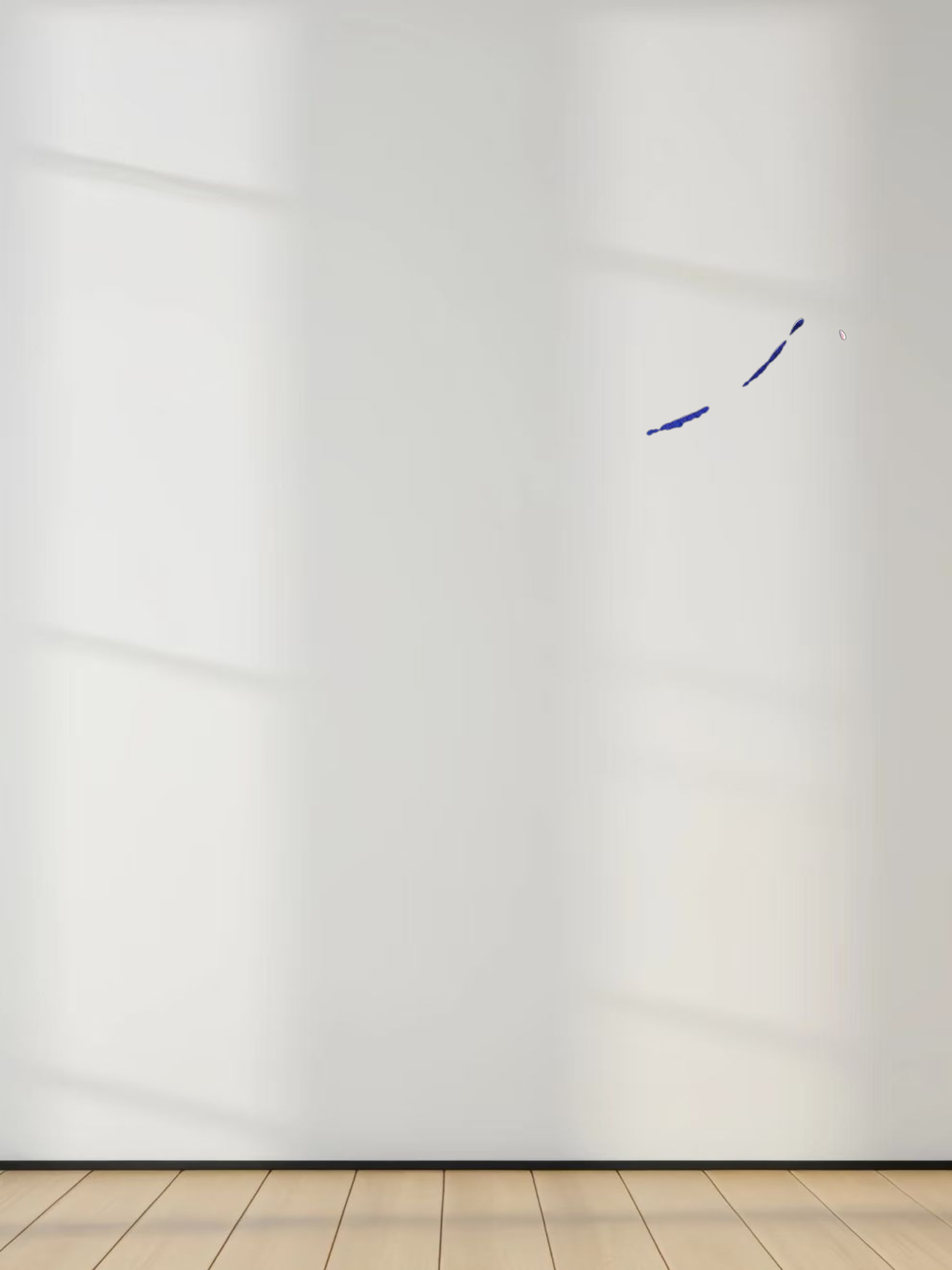 Multi Striped Ribbed Crew-Cobalt Blue/Tan