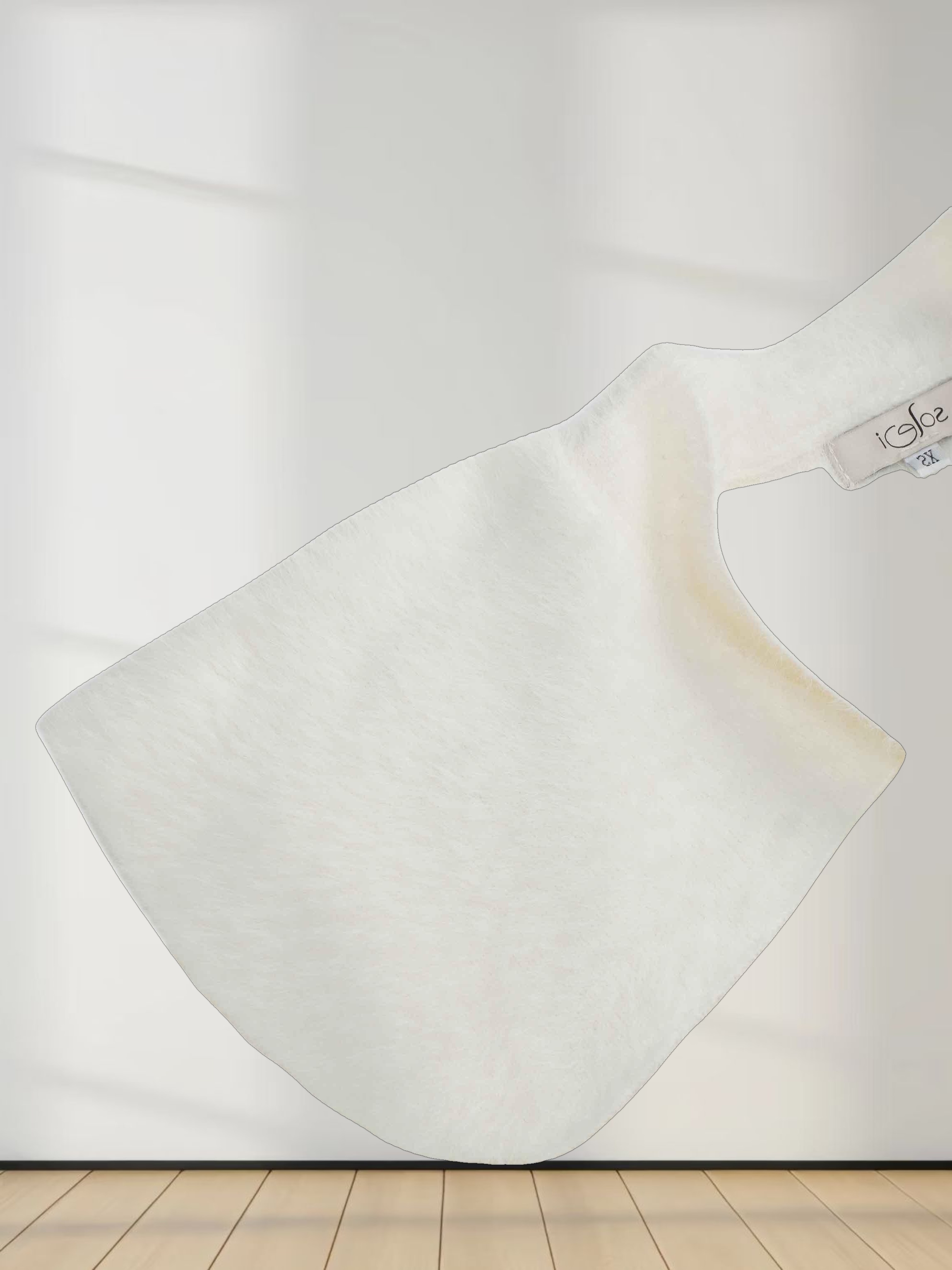 Mohair Shawl Collar Cardigan-Cream