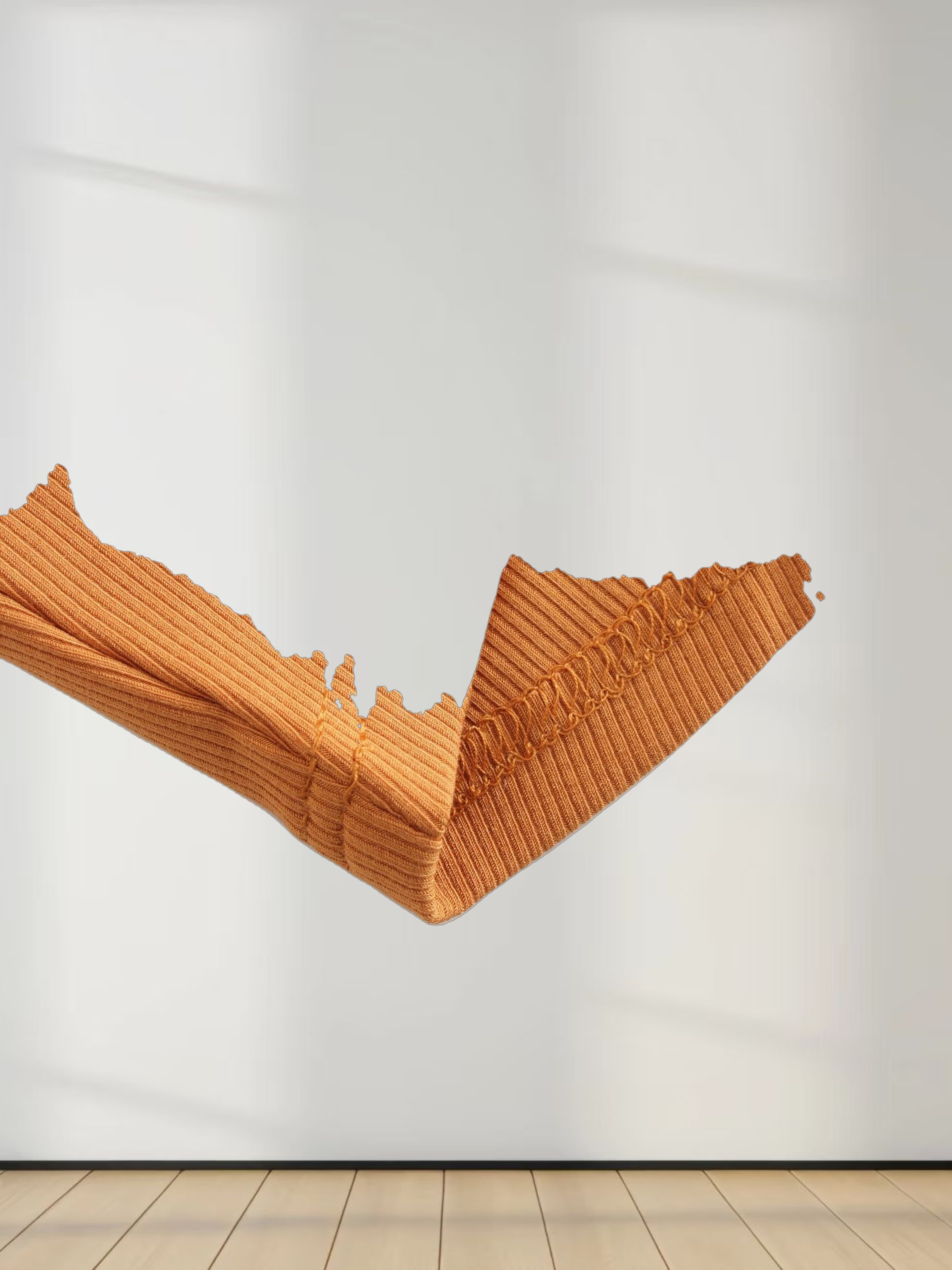 Crew Ribbed Dolman-Cognac