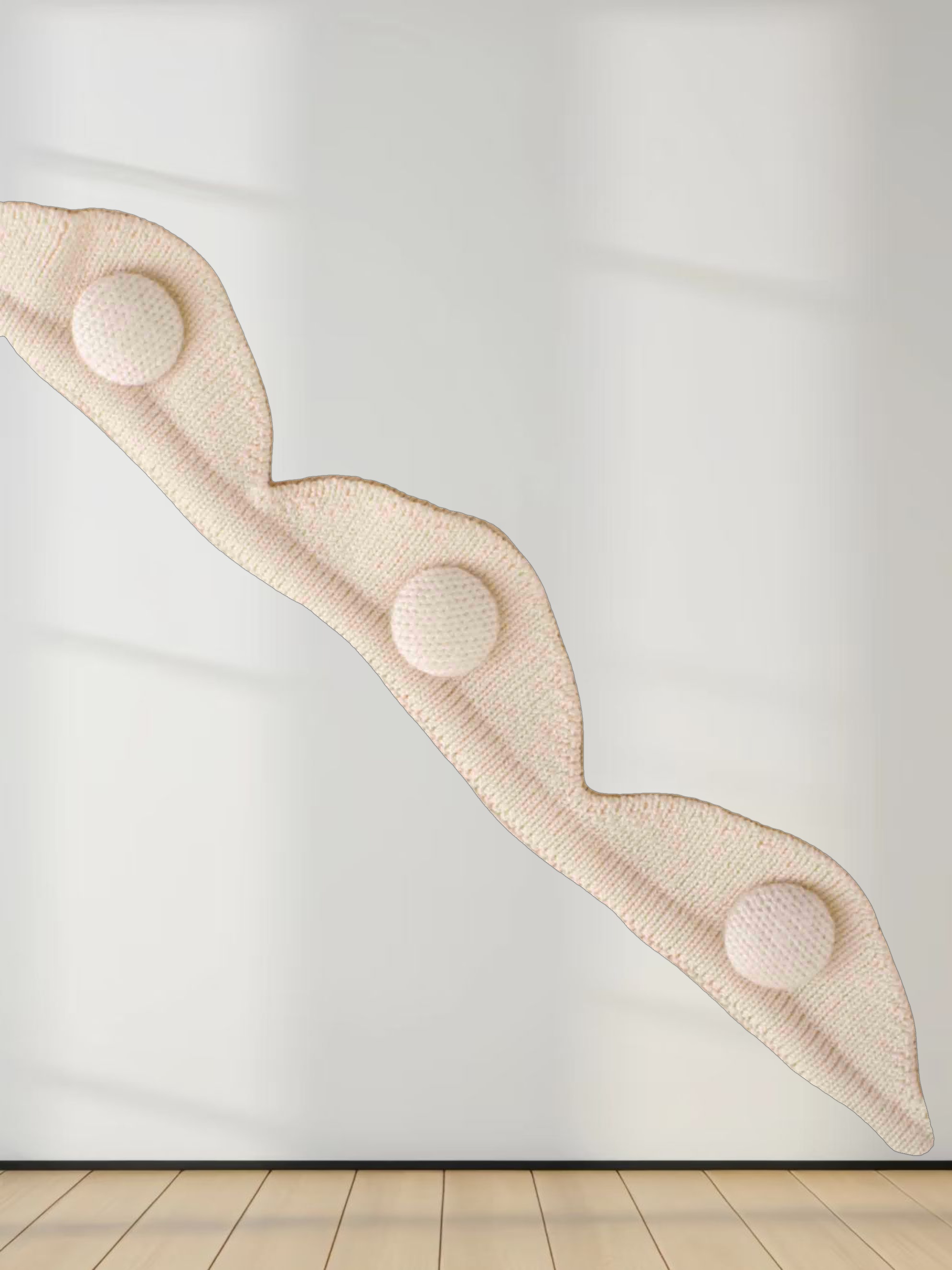 Scallop Edge Crew Cardigan Short-Ivory